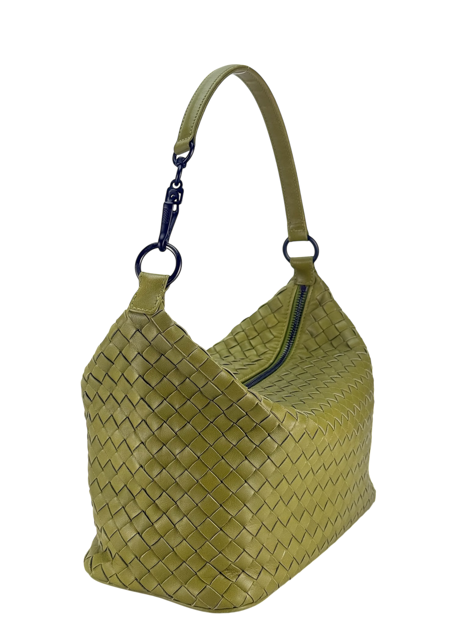 BOTTEGA VENETA - Nappa Intrecciato Small Shoulder Bag Assenzio