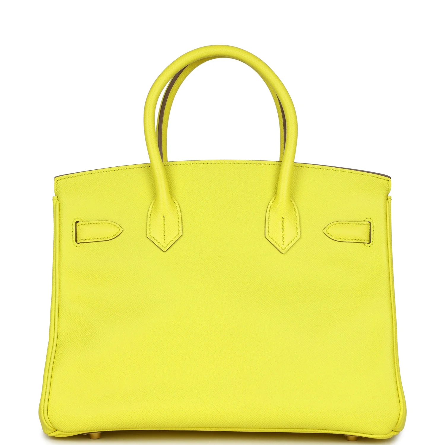 Pre-owned Hermes Birkin 30 Lime Epsom Gold Hardware