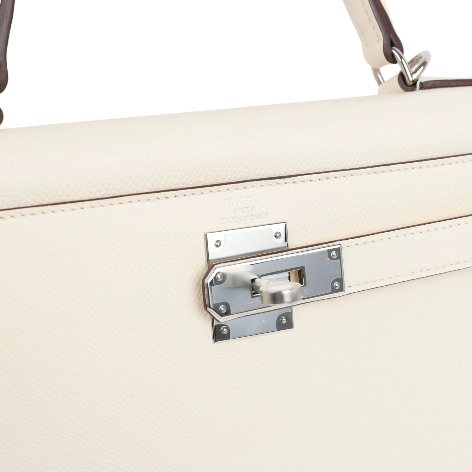 Hermes Kelly Sellier 28 Sellier Nata Verso Epsom Palladium Hardware