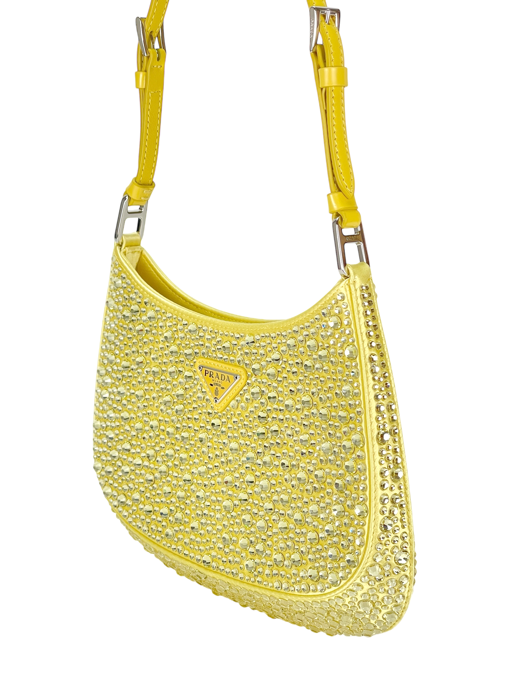 PRADA - Cleo Crystal-Embellished Shoulder Bag