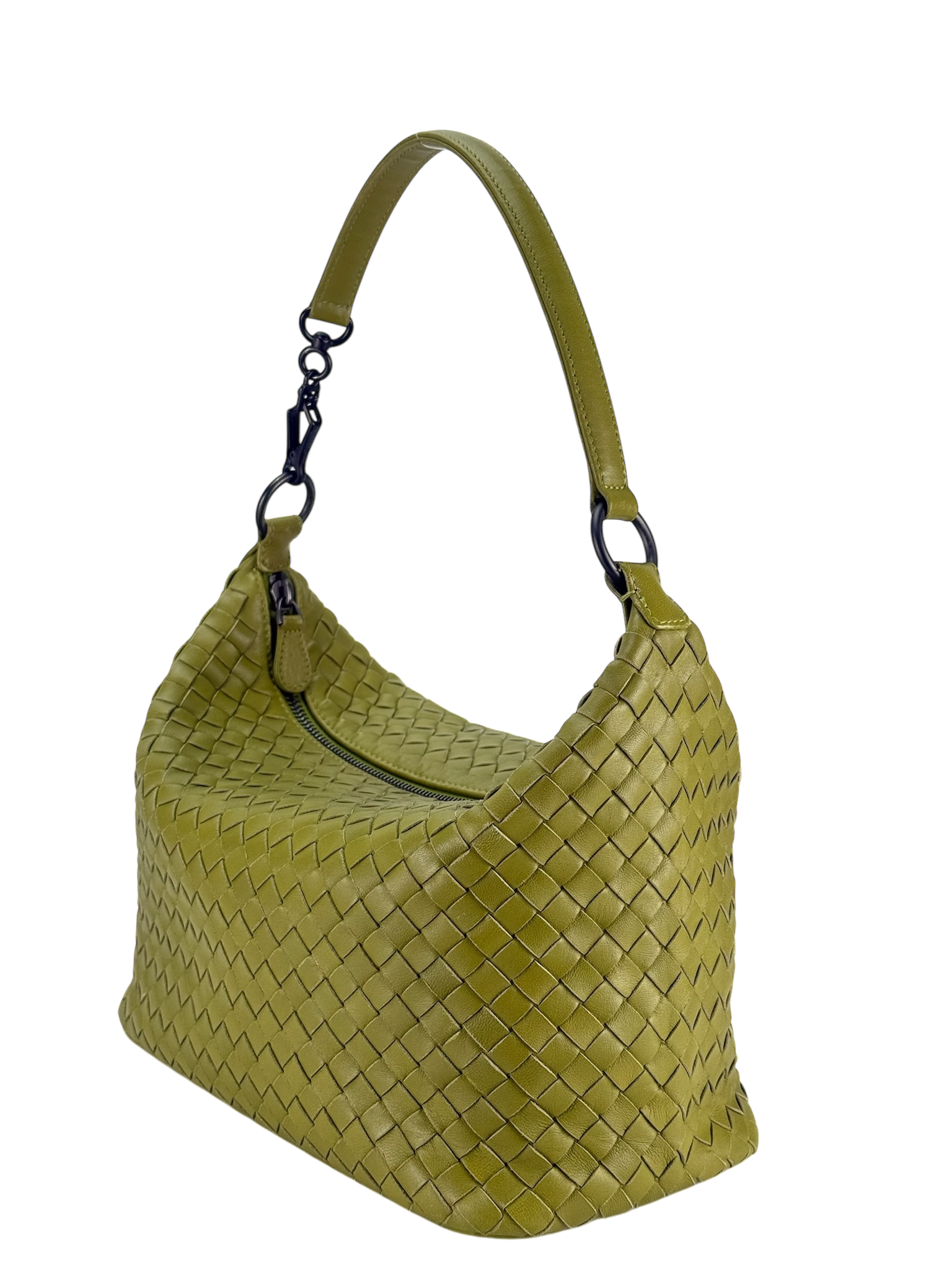 BOTTEGA VENETA - Nappa Intrecciato Small Shoulder Bag Assenzio