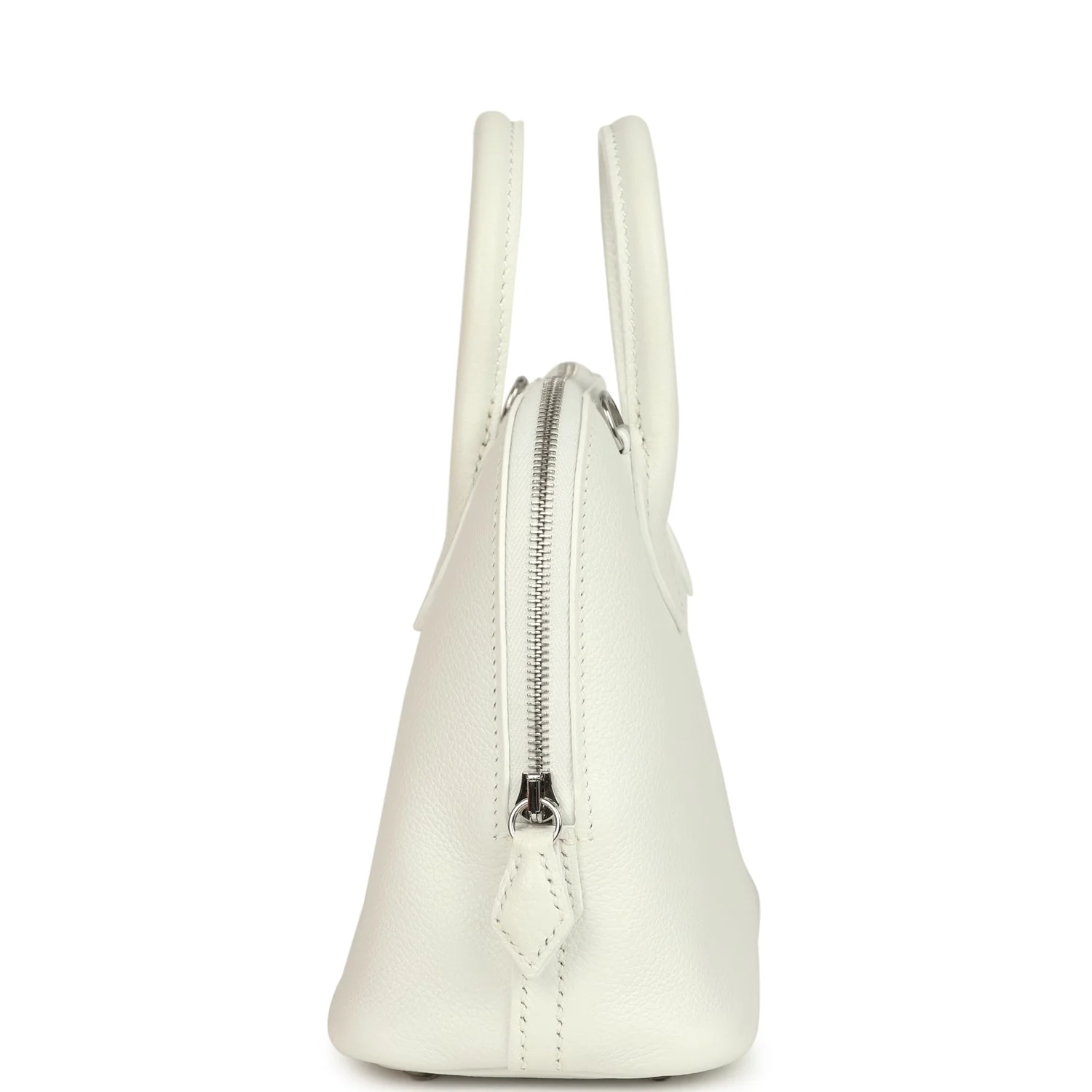 Hermes 1923 Bolide Mini New White Evercolor Palladium Hardware