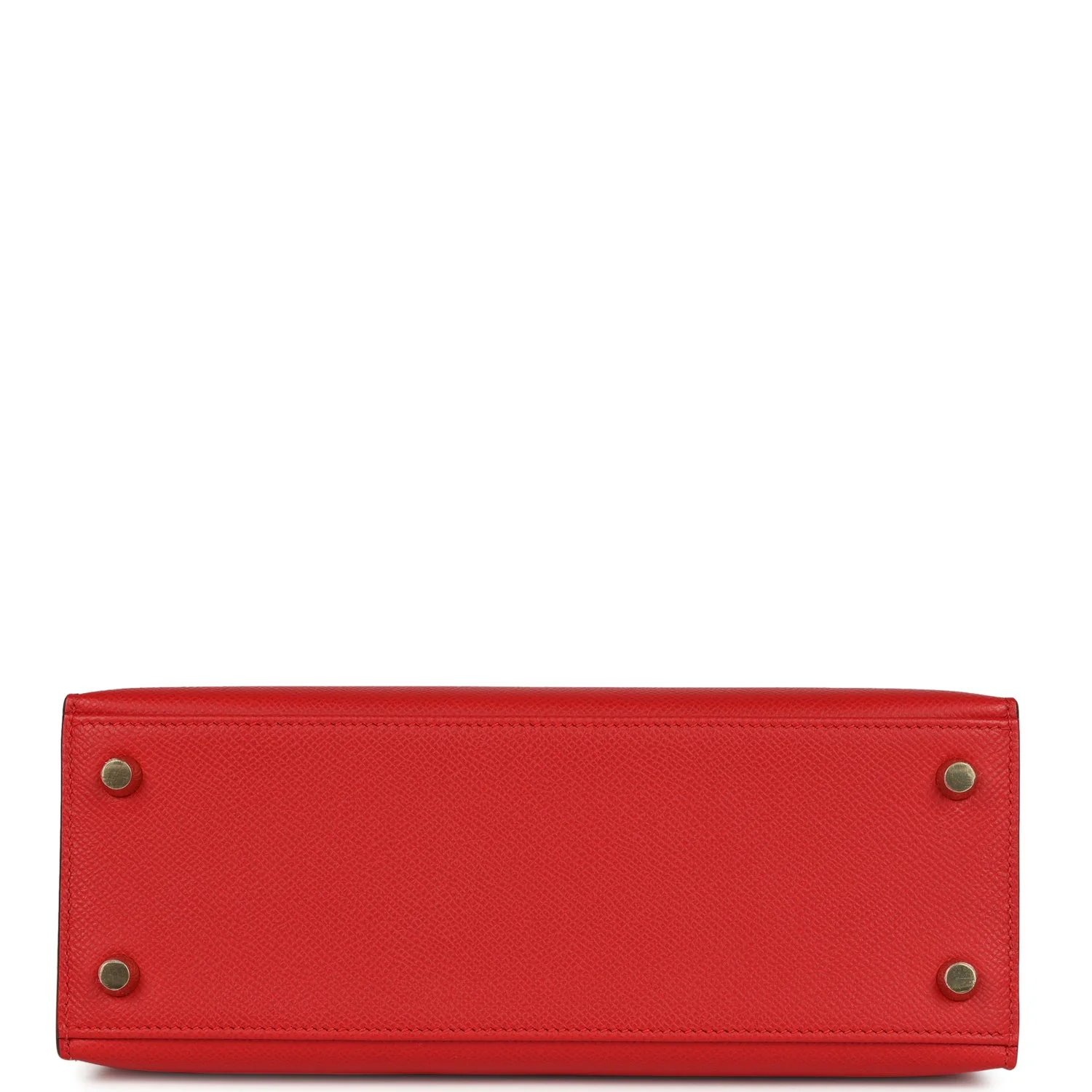 Hermes Kelly Sellier 25 Rouge Radieux Epsom Gold Hardware