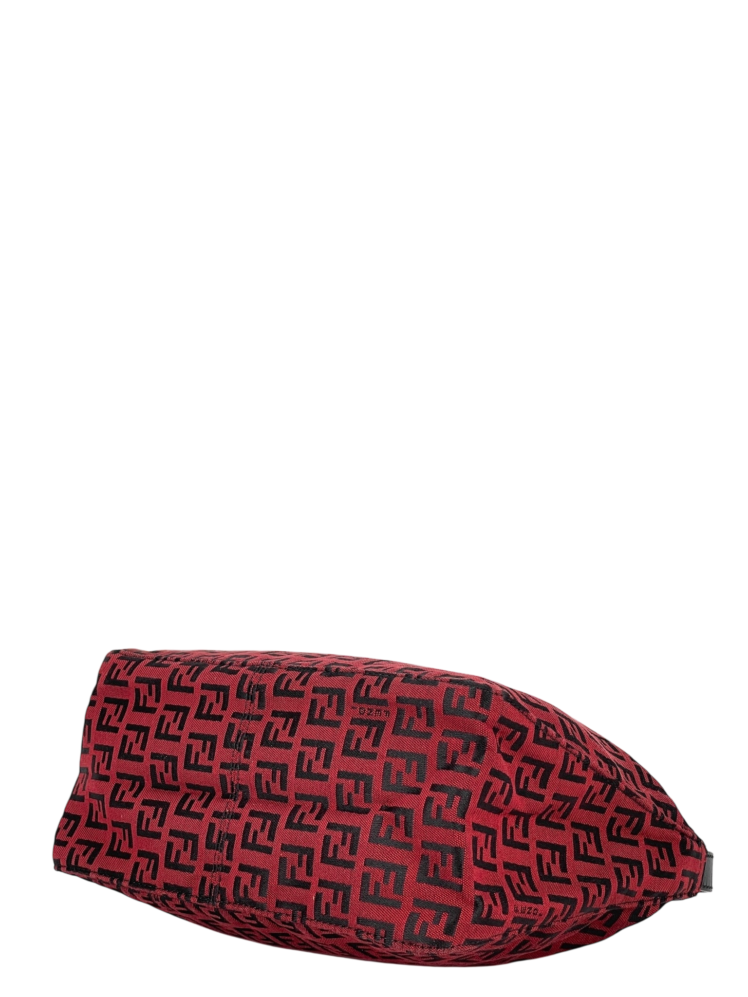 FENDI - Red Canvas Zucchino Pochette Handbag