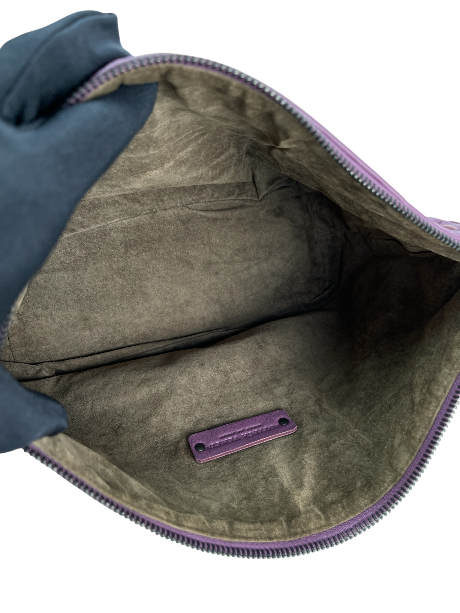 BOTTEGA VENETA - Zip Hobo Intrecciato Nappa Purple Lambskin