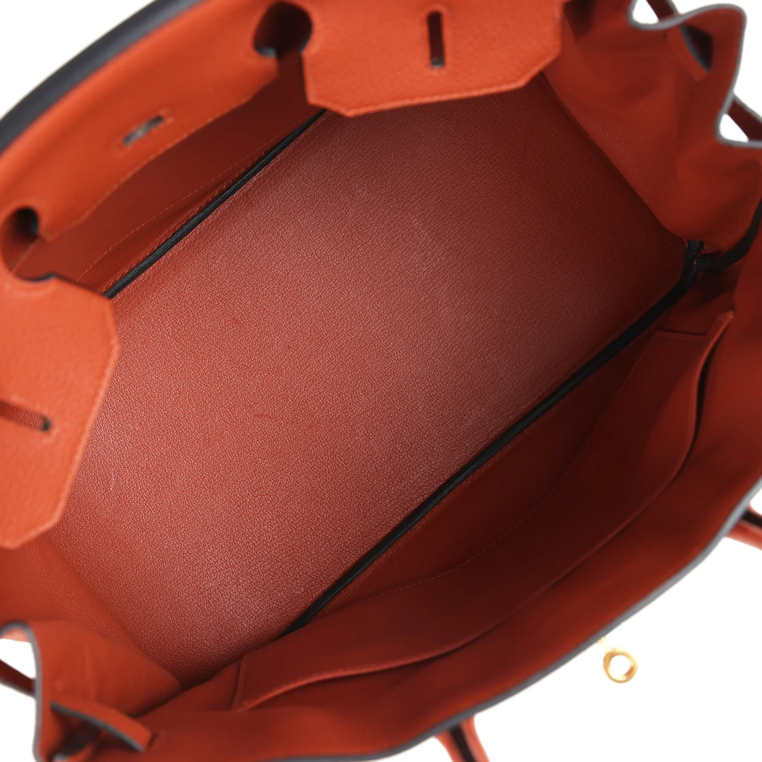 Pre-owned Hermes Birkin 35 Cuivre Togo Gold Hardware