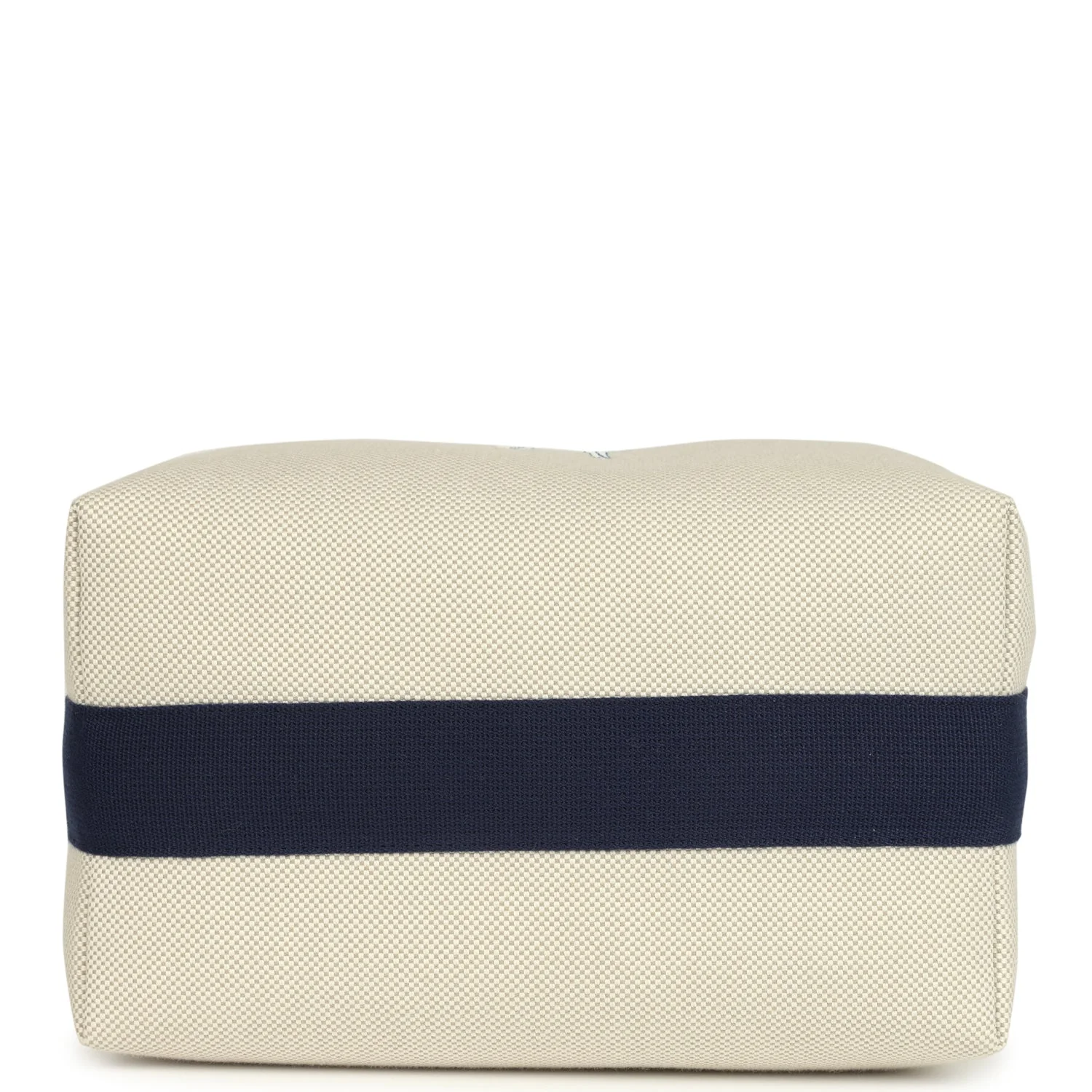 Hermes Bride A Brac Cabriole GM Gris Perle and Bleu Canvas Palladium Hardware