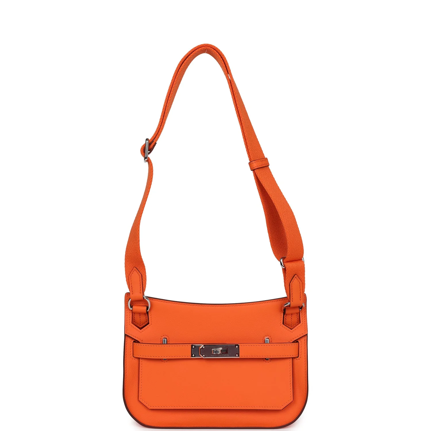 Hermes Mini Jypsiere Orange Minium Swift Palladium Hardware