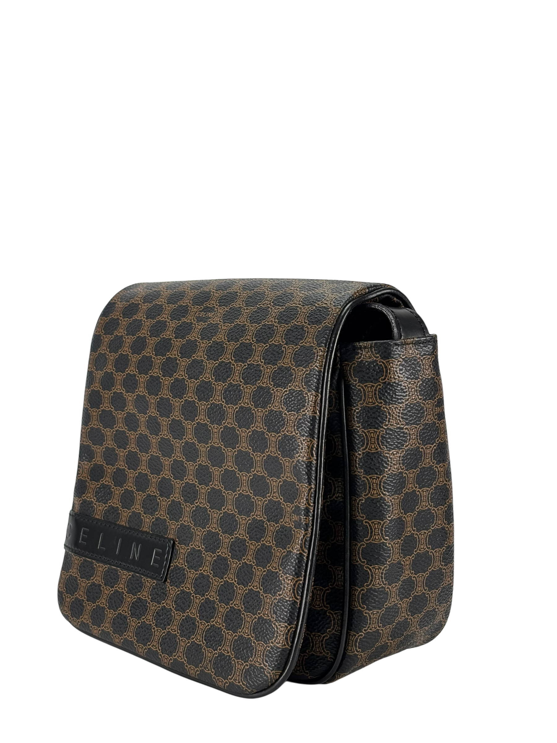 CELINE - Black Macadam Crossbody Bag