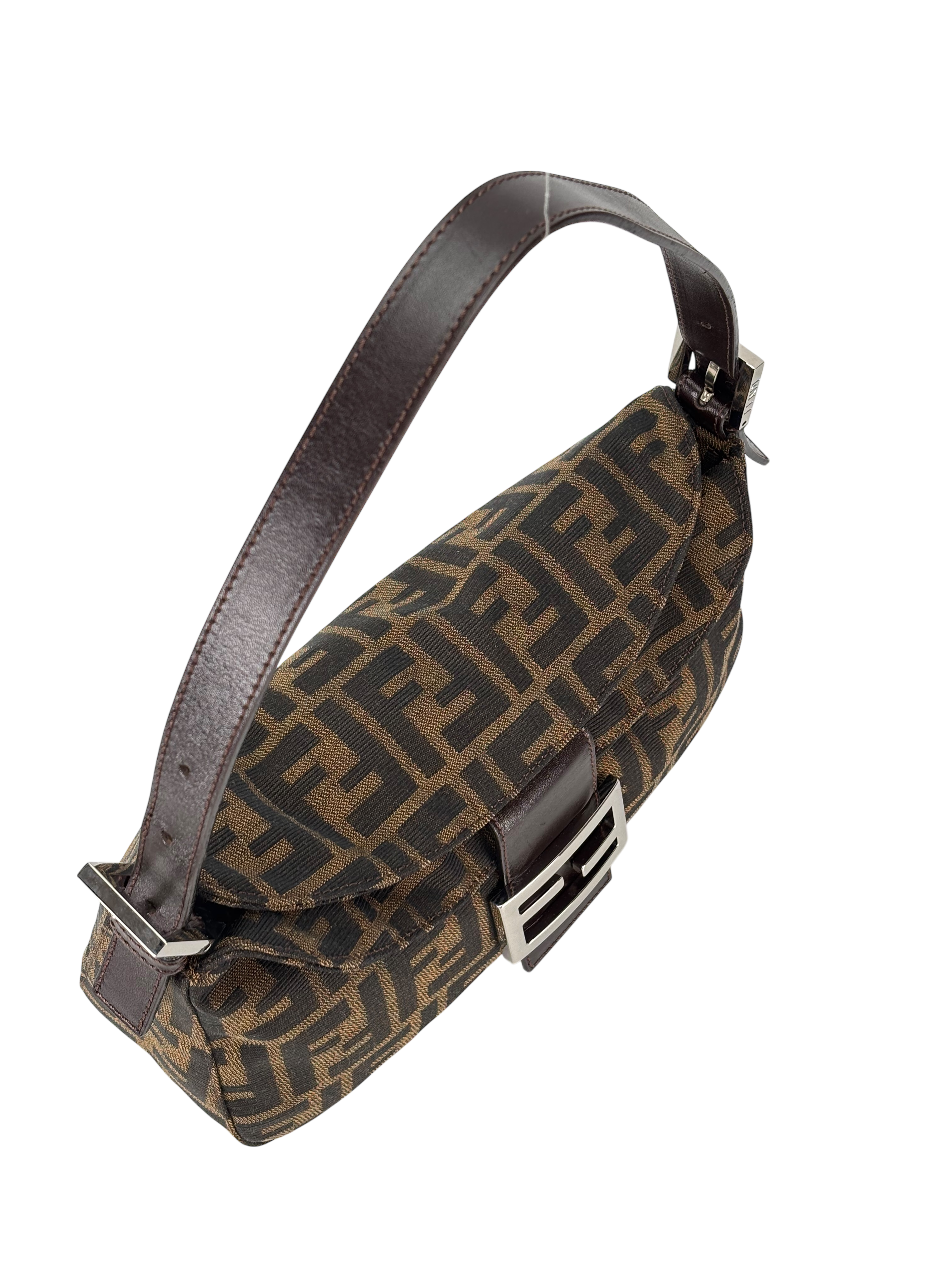 FENDI - Zucca Canvas Mamma Baguette Shoulder Bag