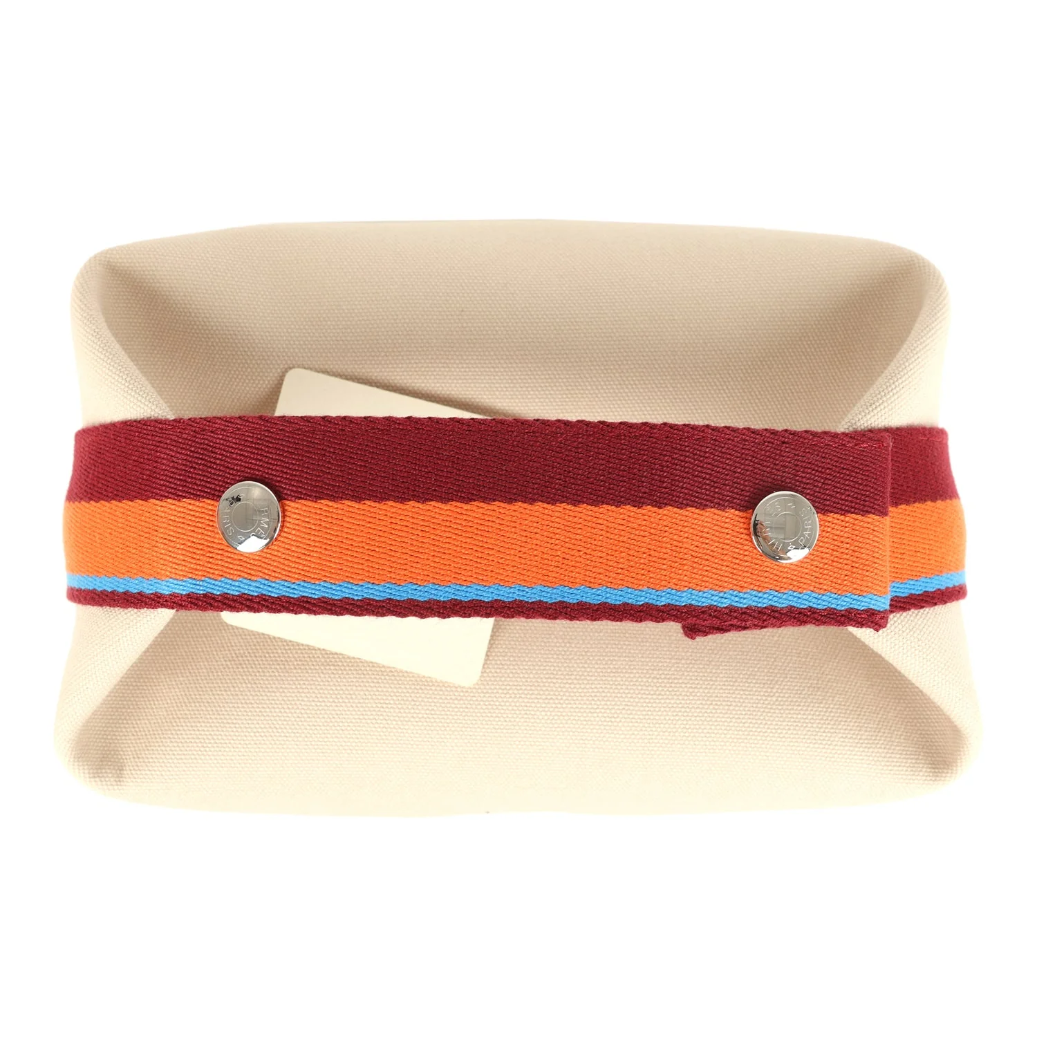 Hermes Bride A Brac Pavillon PM Naturel Canvas Palladium Hardware