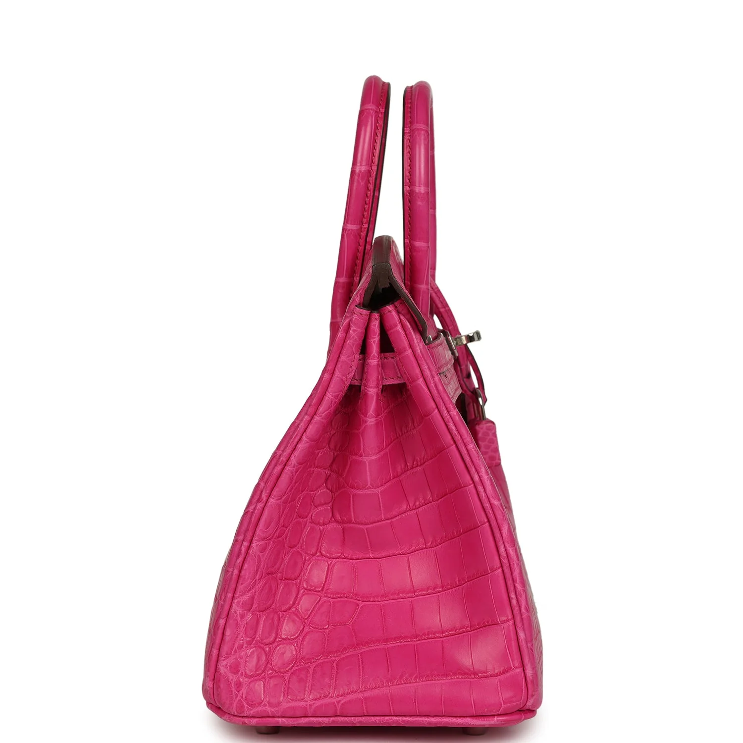 Hermes Birkin 25 Rose Shocking Matte Niloticus Crocodile Palladium Hardware