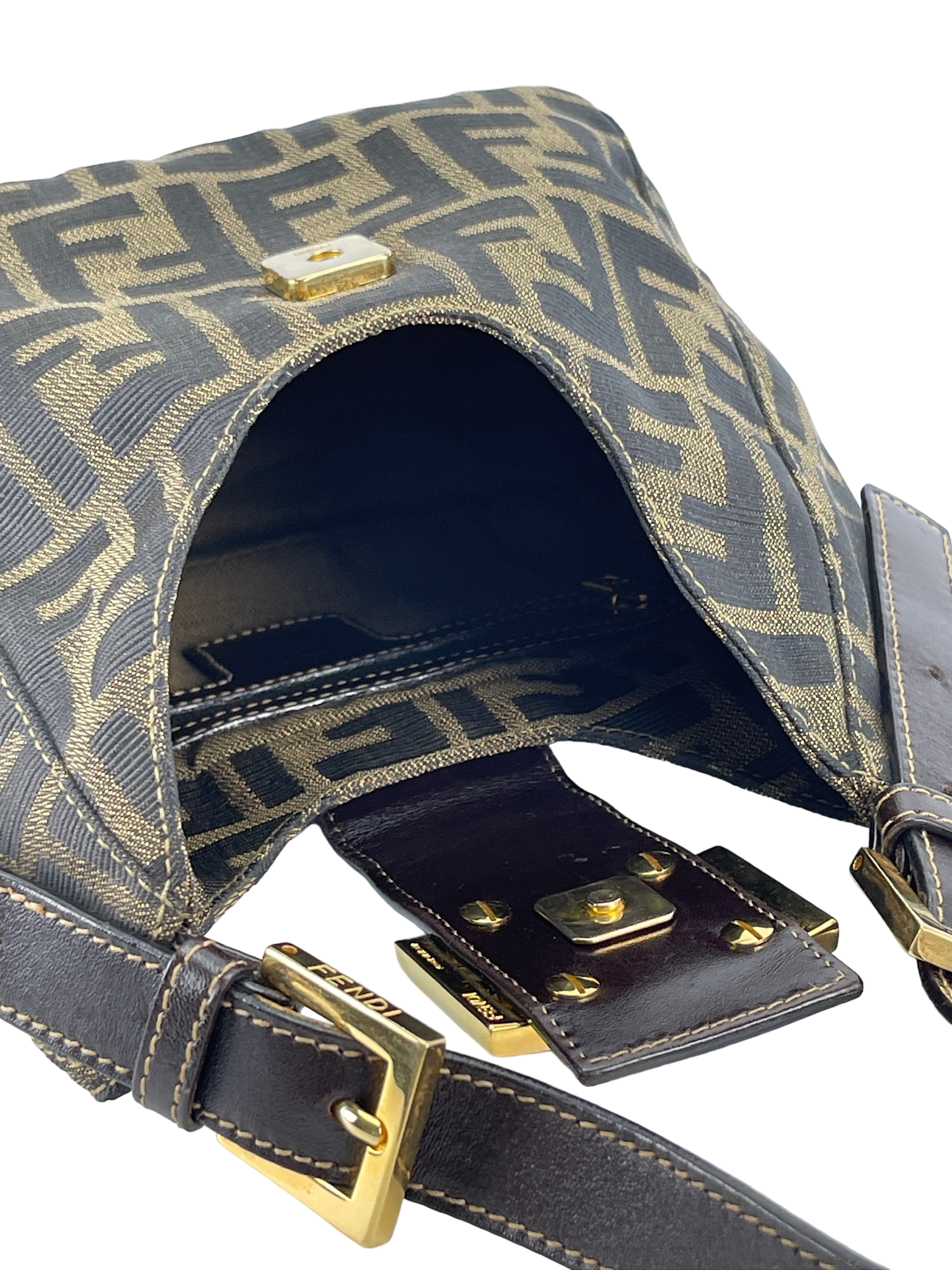 FENDI - Zucca Croissant Shoulder Bag