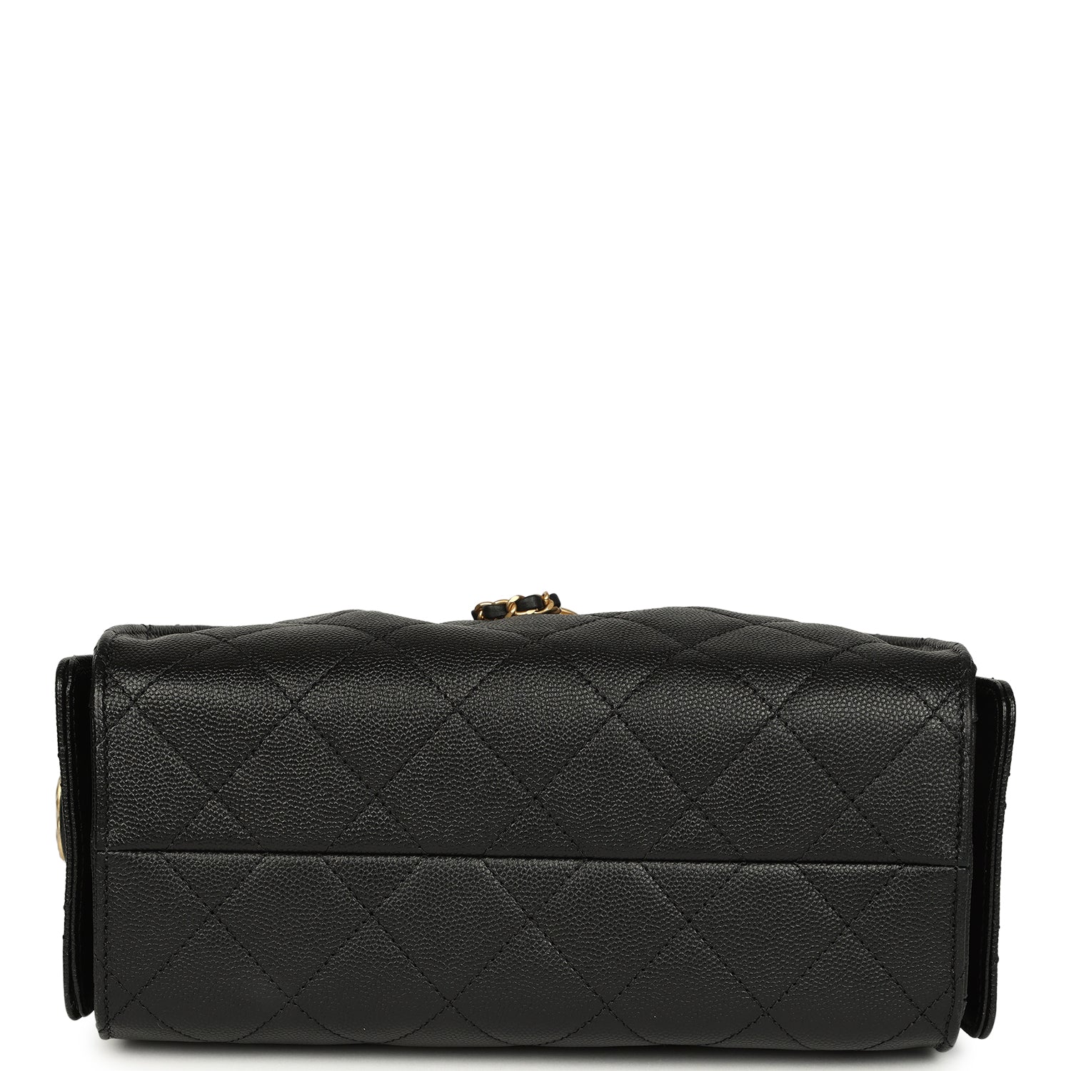 Chanel Mini 25 Hobo Bag Black Caviar Antique Gold Hardware