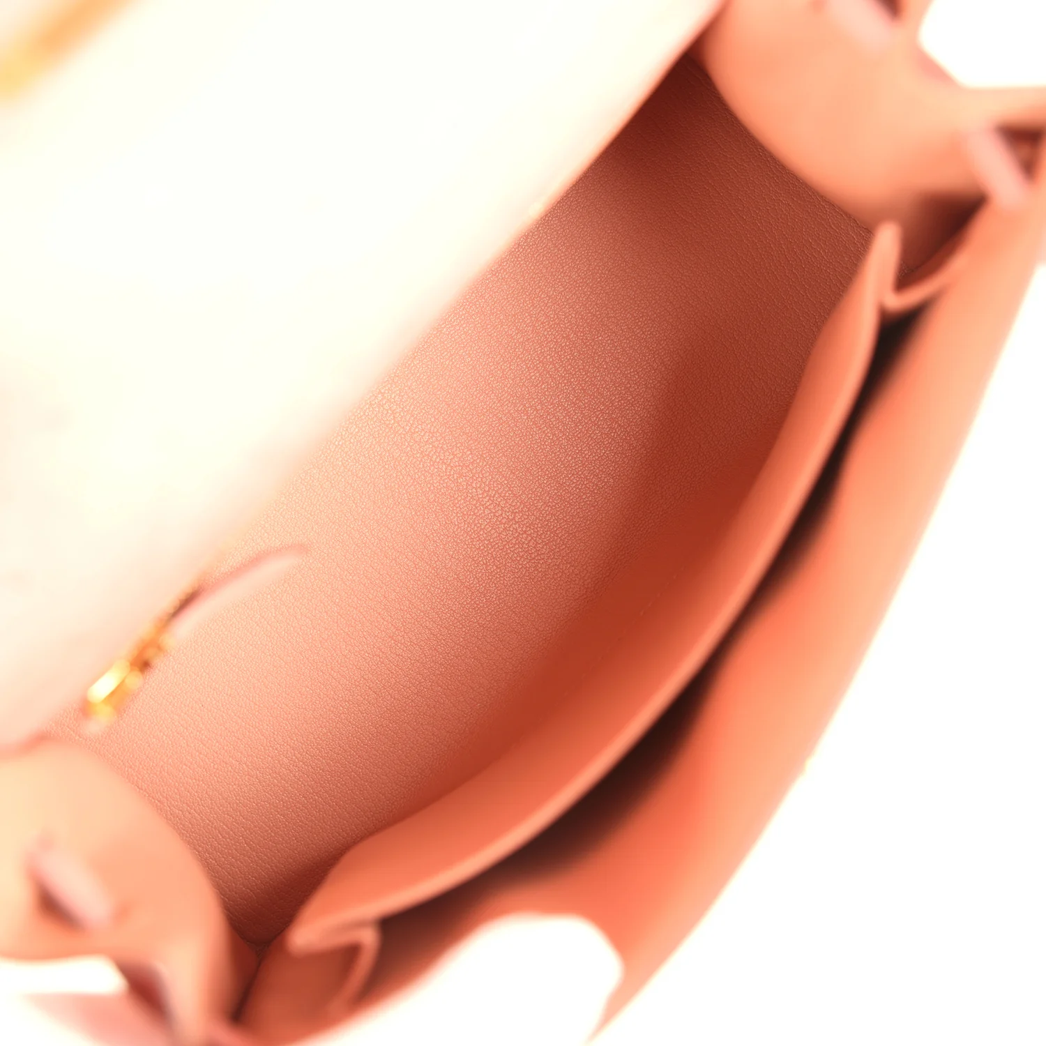 Hermes Kelly Sellier 25 Terre Cuite Ostrich Gold Hardware