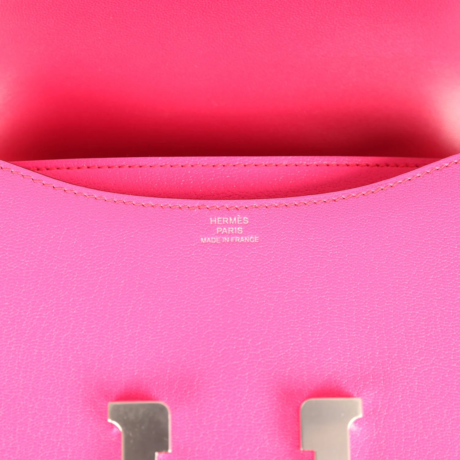 Hermes Constance 18 Rose Pop Chevre Chamkila Palladium Hardware