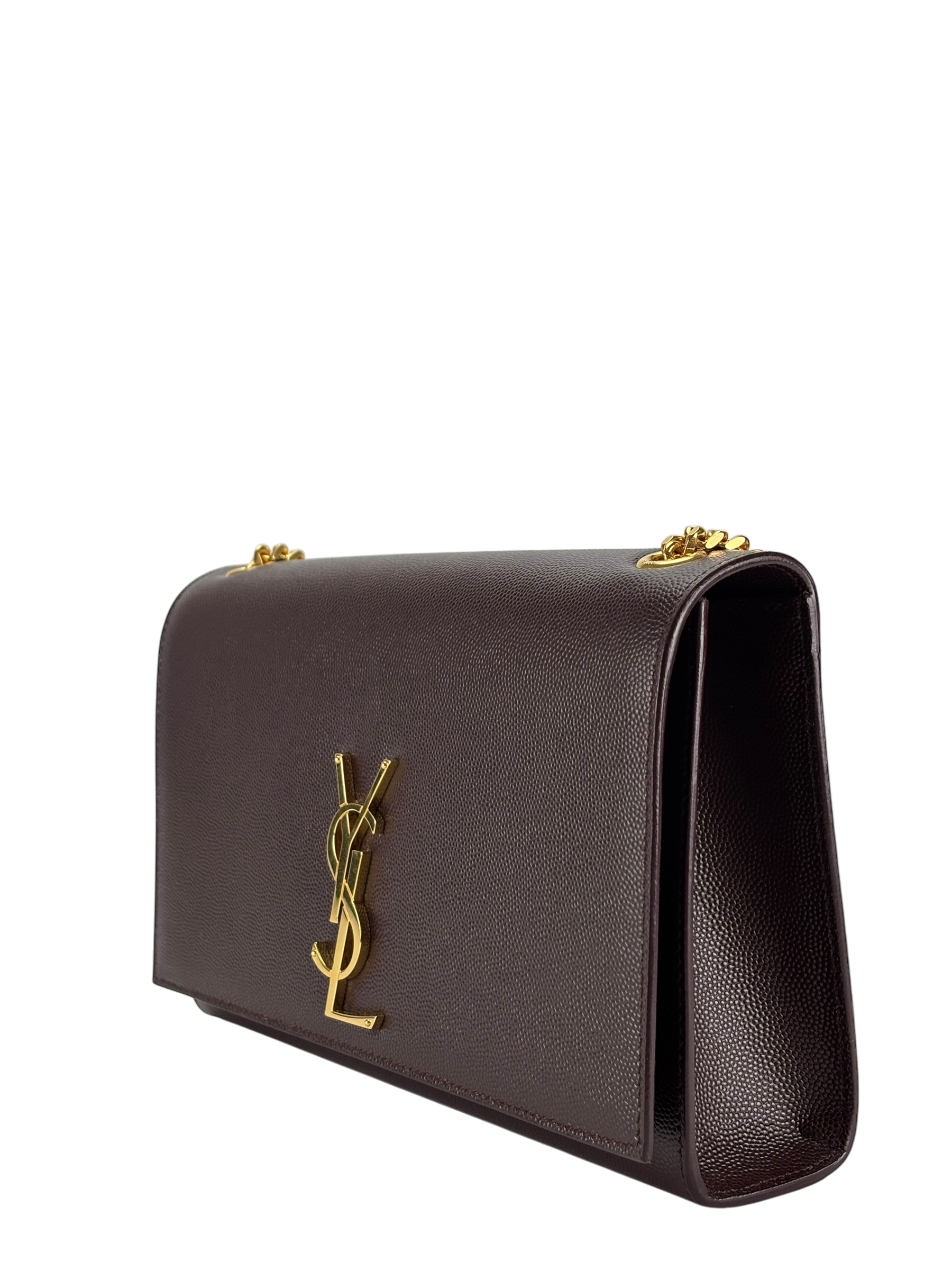 SAINT LAURENT - Medium Burgundy Kate shoulder bag