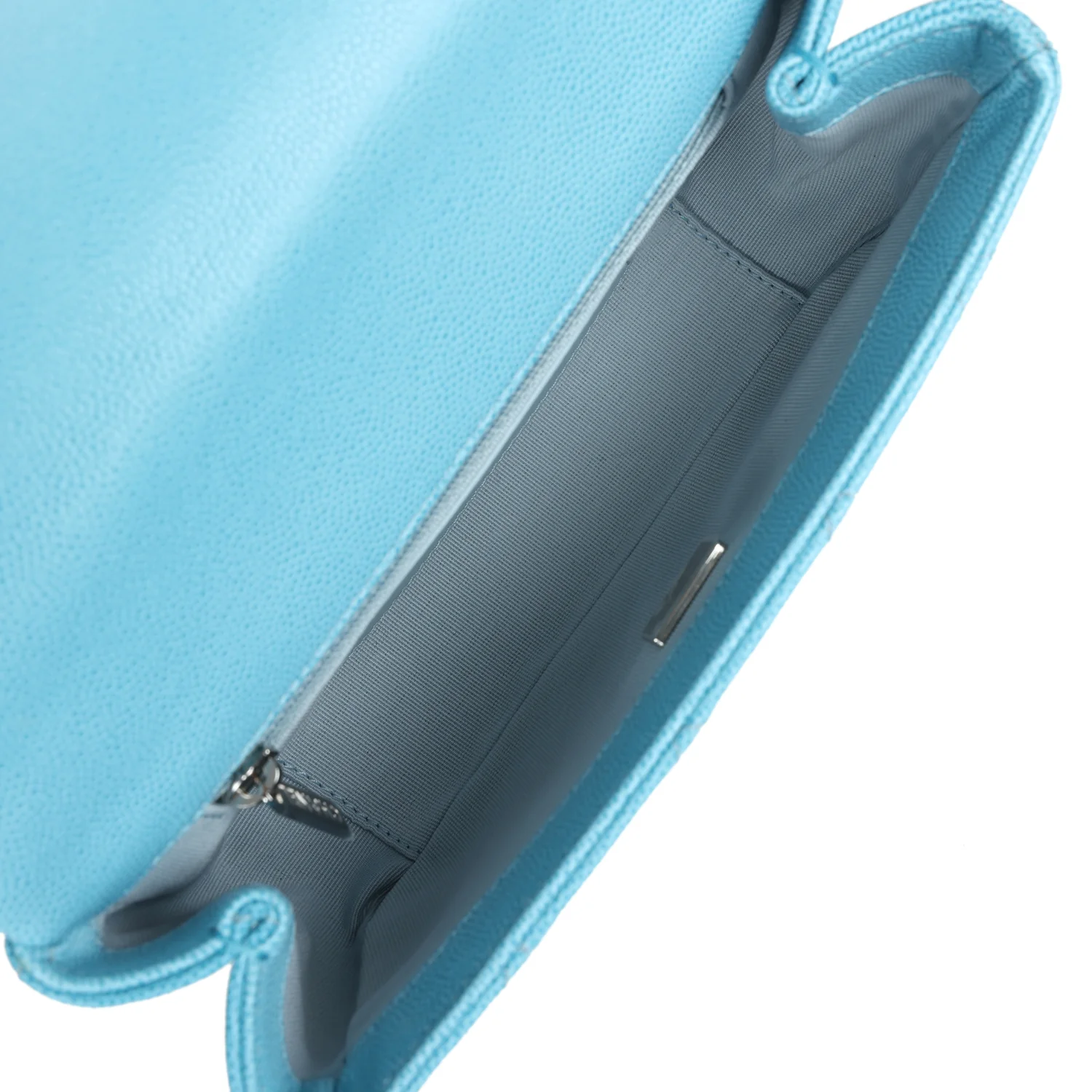 Chanel Small Flap Bag Blue Ombre Caviar Lacquered Metal Hardware