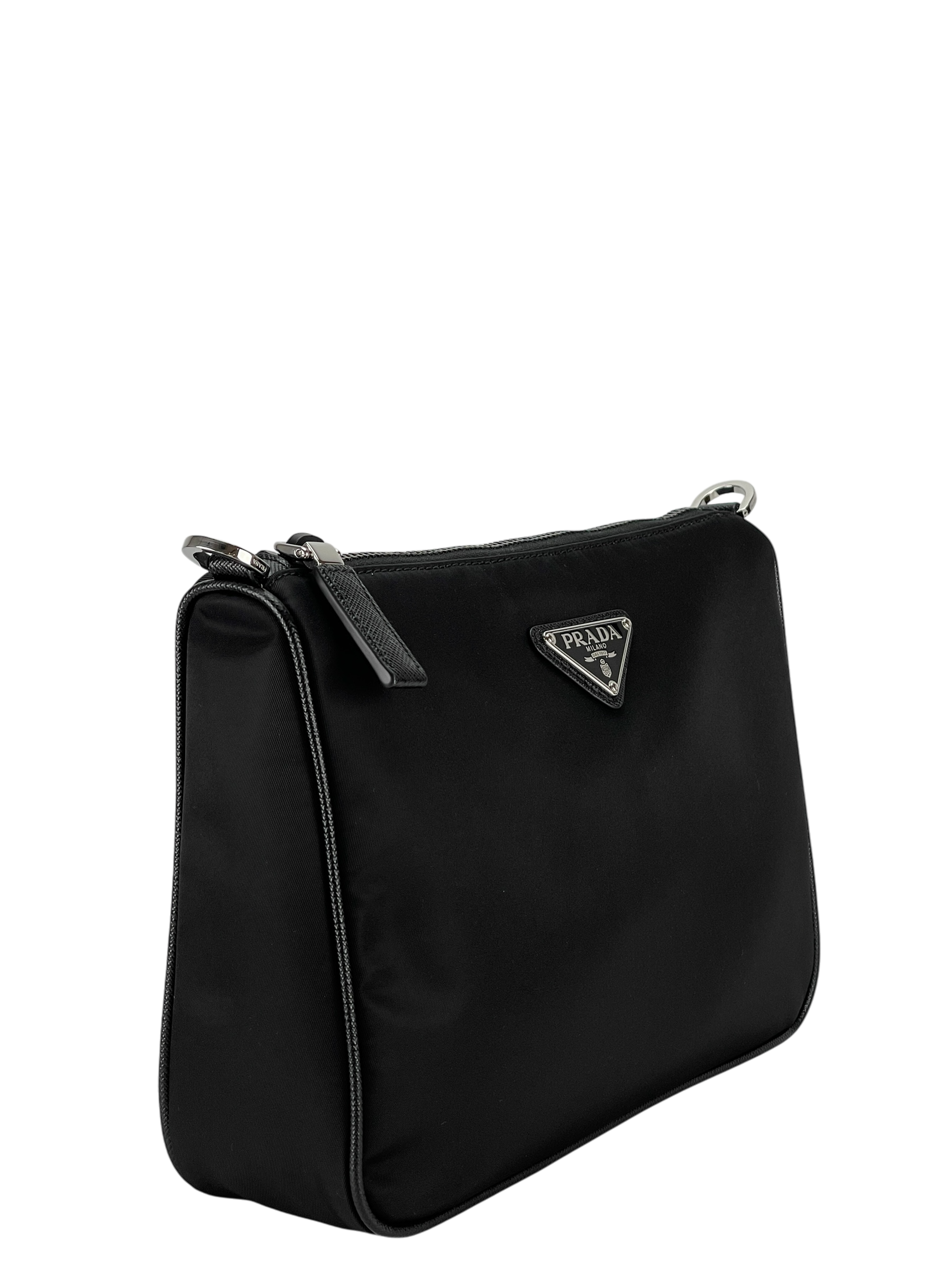 PRADA -  Crossbody Shoulder Bag Black Nylon