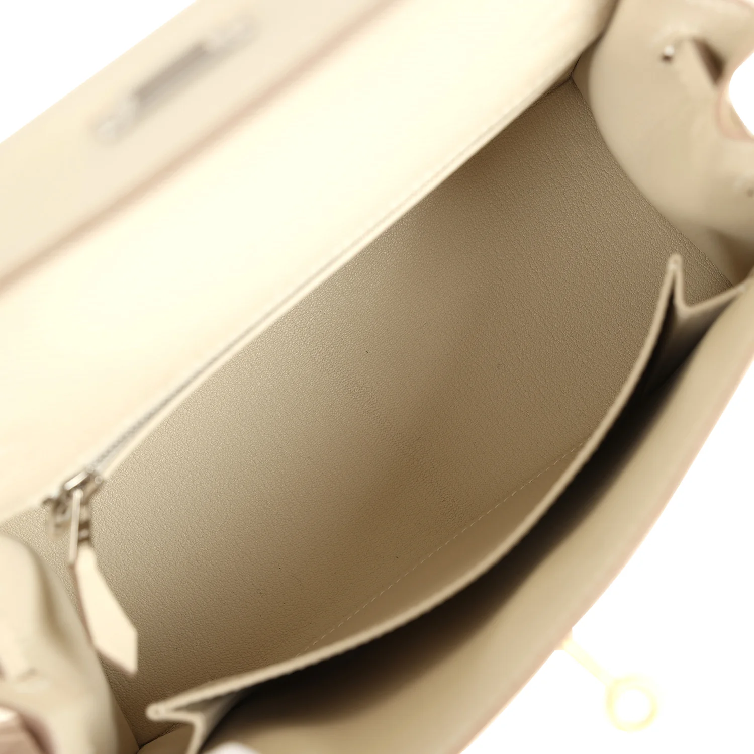 Hermes Kelly Sellier 25 Craie Epsom Electrum Hardware