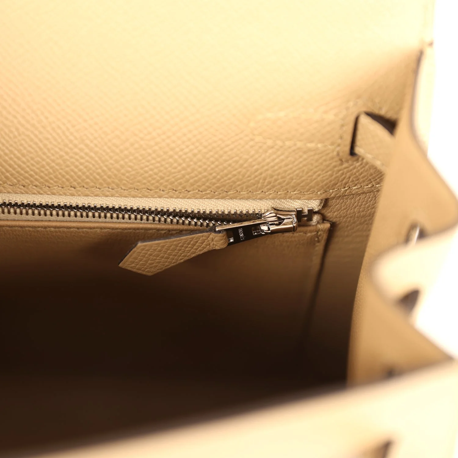 Hermes Kelly Sellier 25 Poussiere Epsom Electrum Hardware