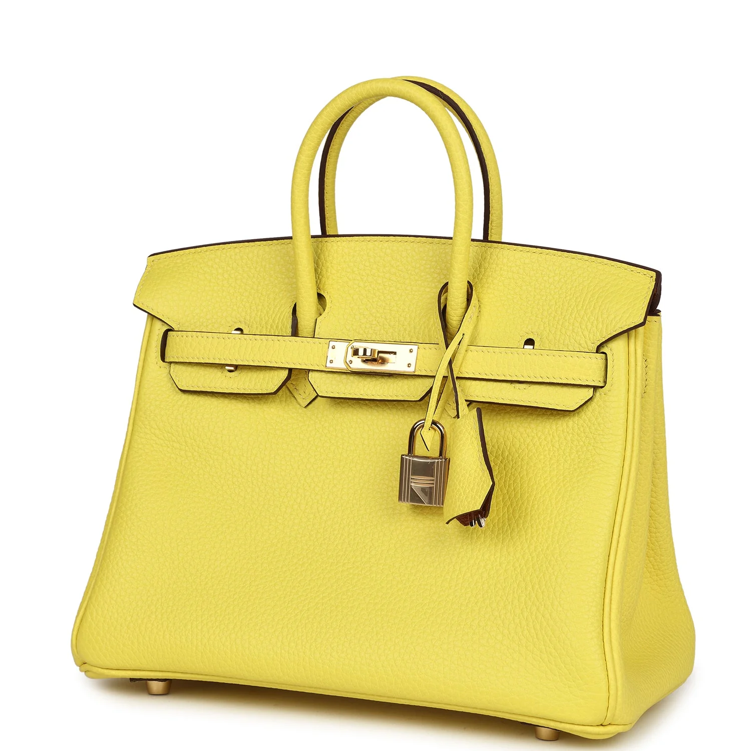 Hermes Special Order (HSS) Birkin 25 Lime Verso Clemence Permabrass Hardware