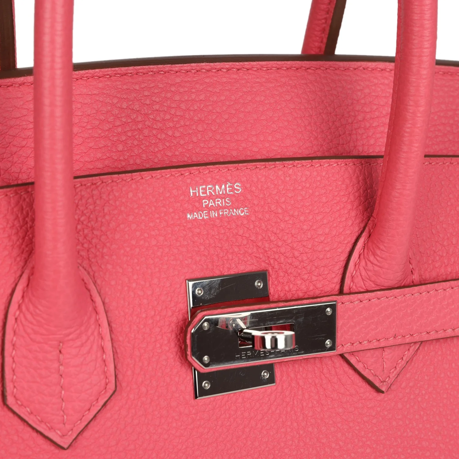 Pre-owned Hermes Birkin 35 Rose Lipstick Togo Palladium Hardware