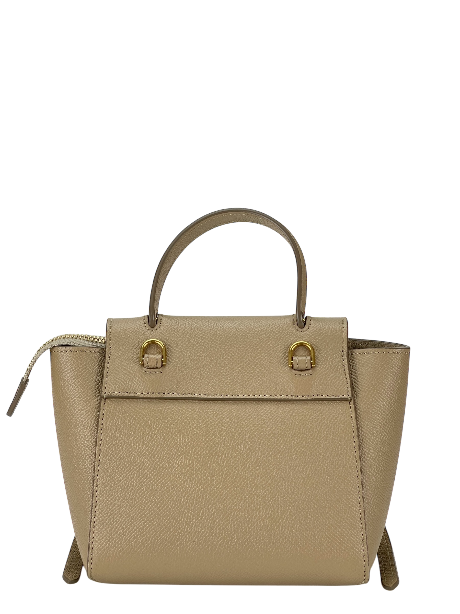 CELINE - Mini Light taupe Mirco Leather 2way Handbag