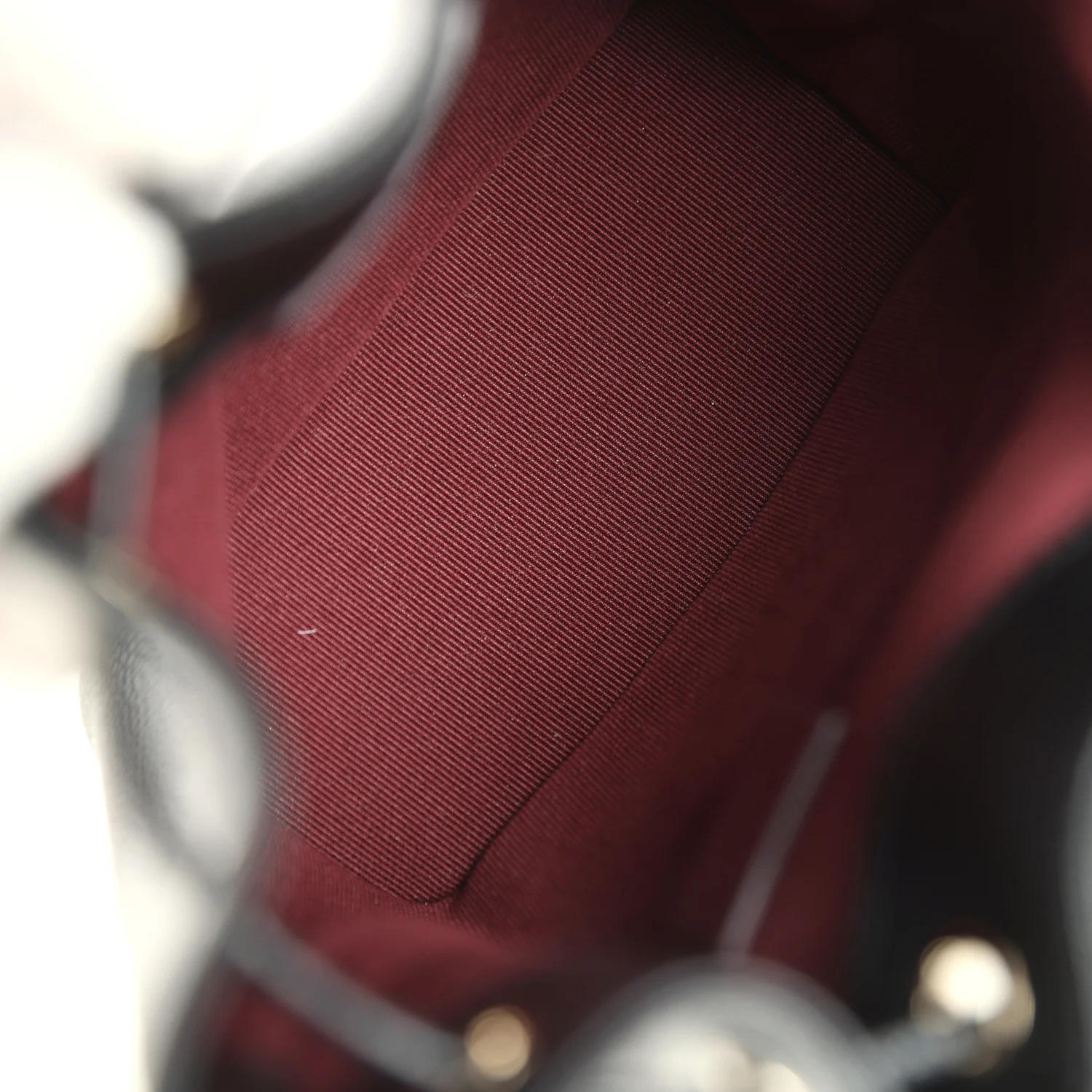 Chanel Mini Top Handle Bucket Bag with Chain Black Shiny Caviar Light Gold Hardware