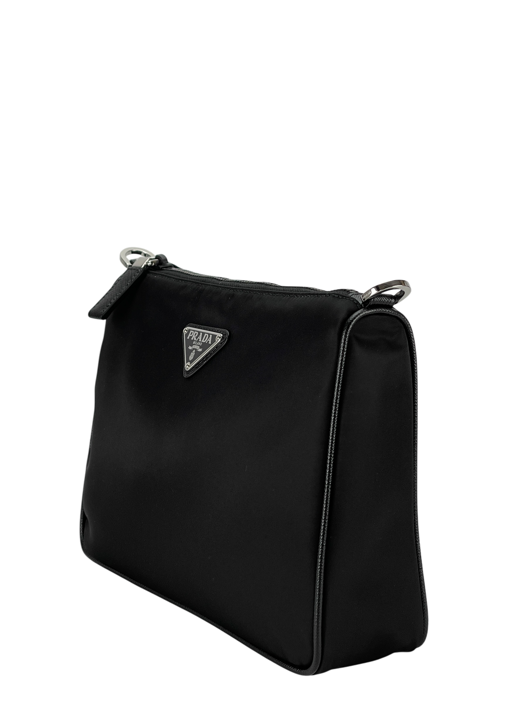 PRADA -  Crossbody Shoulder Bag Black Nylon