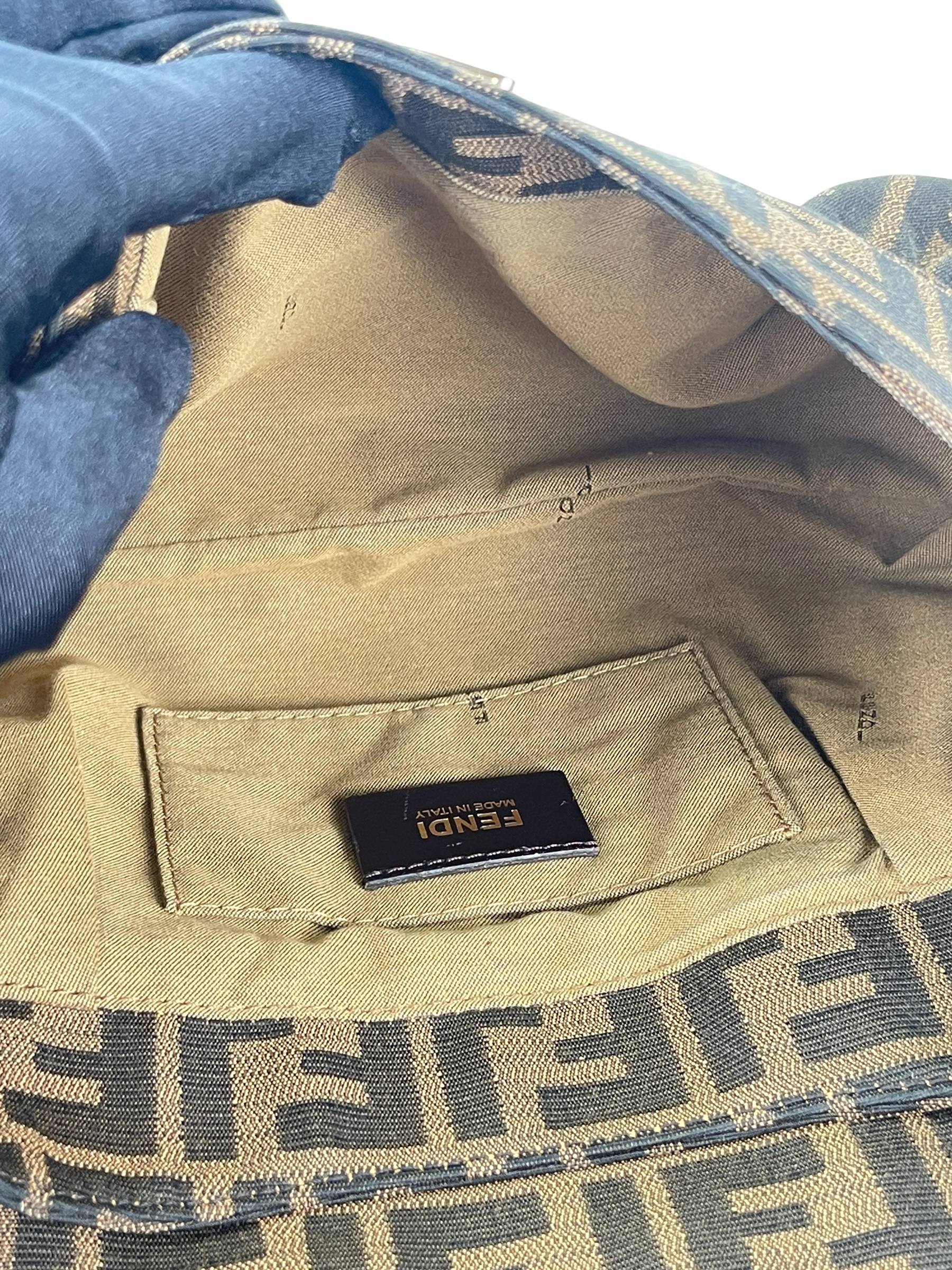 FENDI - Zucca Canvas Chef Shoulder Bag Tobacco