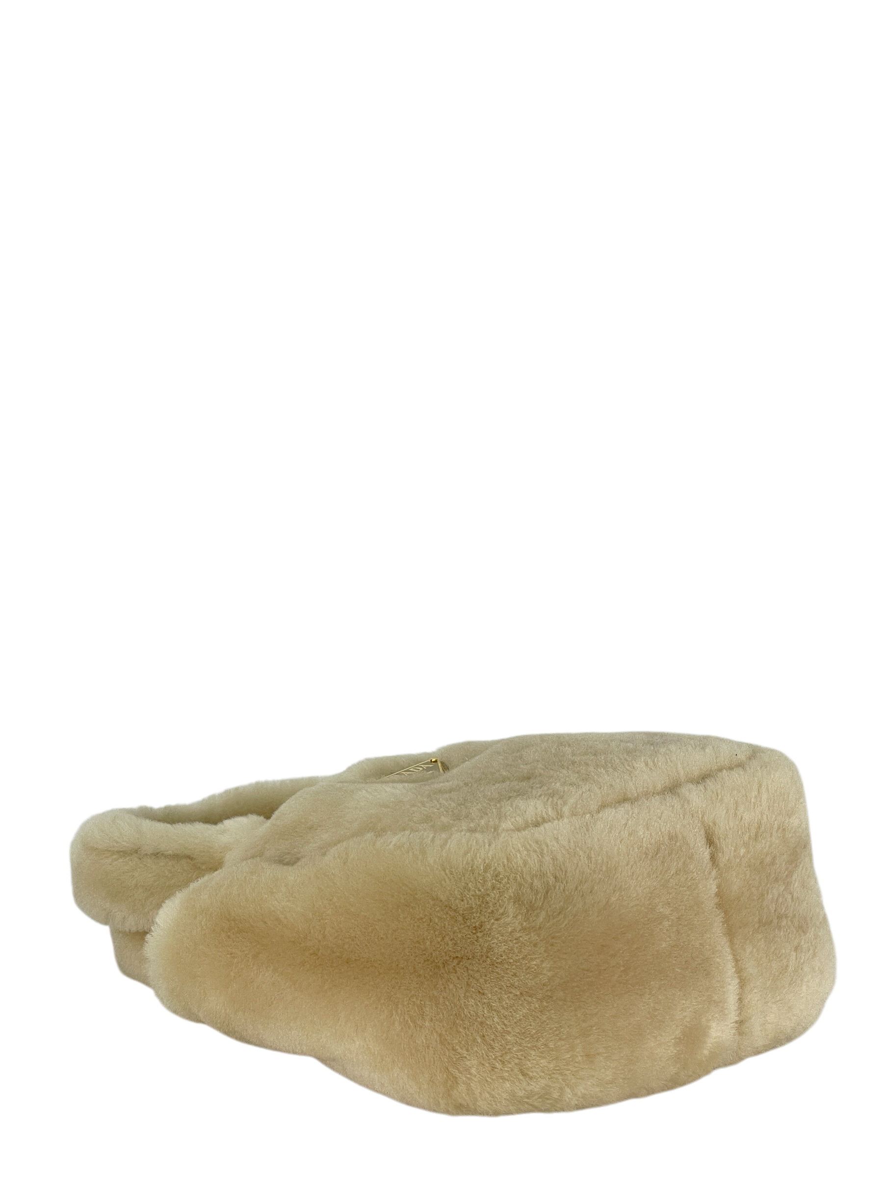 PRADA - White Wool Bucket Bag Handbag