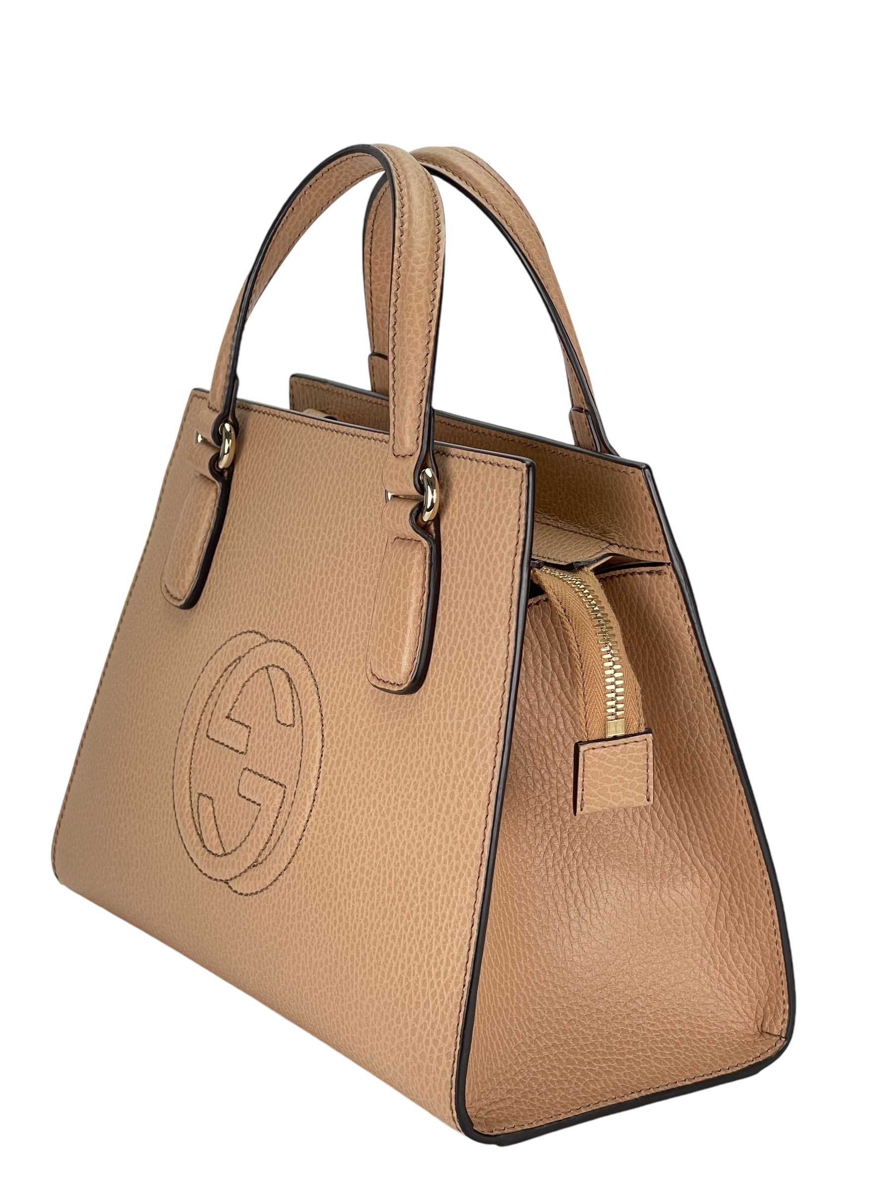 GUCCI - 2way bag Soho Top Handle Leather Handbag