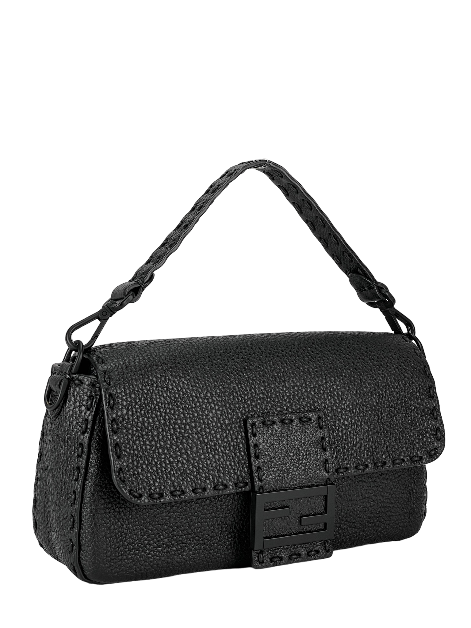 FENDI - Black Sellerria Baguette 2way Bag