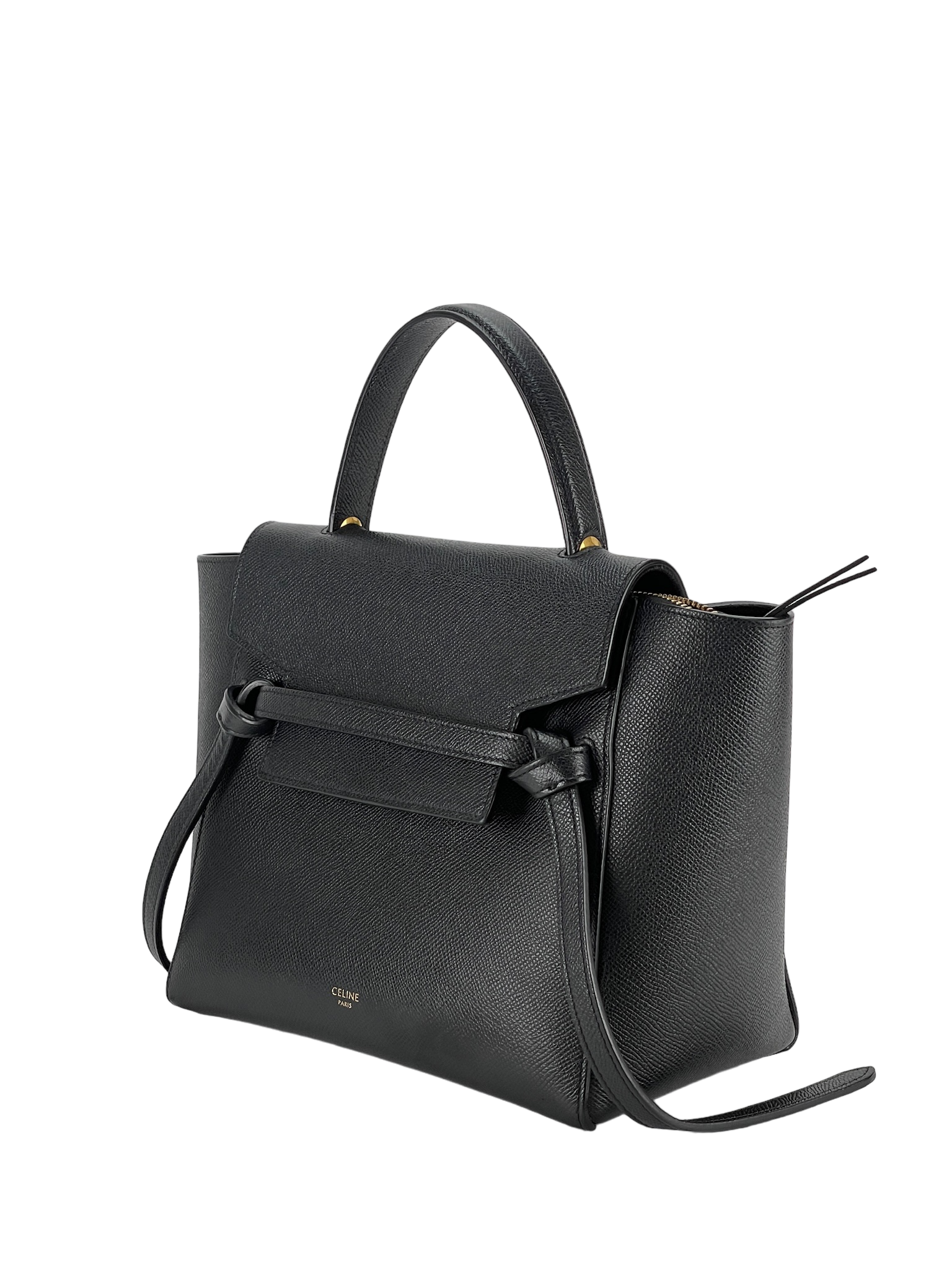 CELINE - Black Mirco Leather 2way Handbag