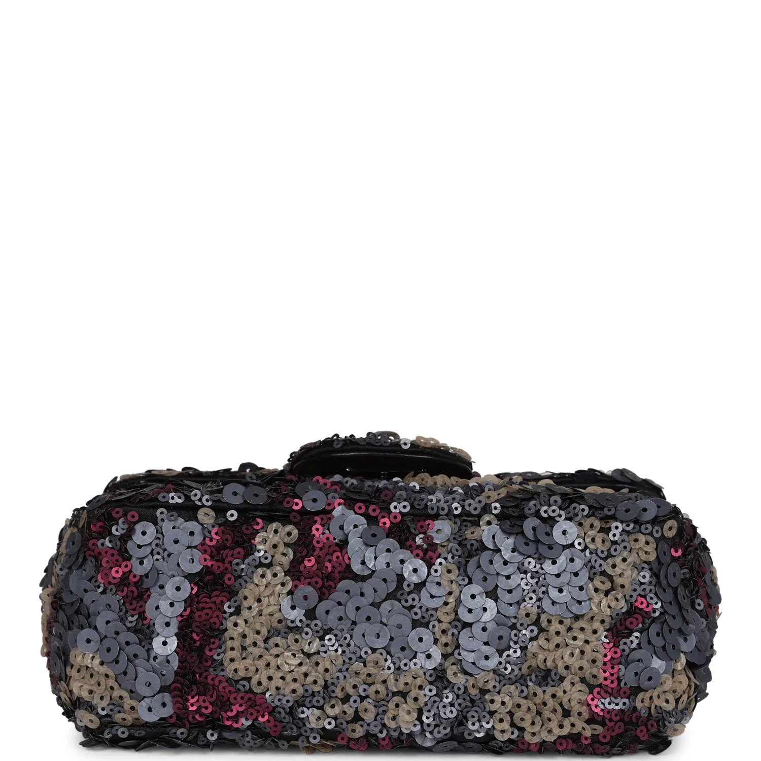 Pre-owned Chanel Limited Edition Extra Mini Flap Bag Multicolor Sequin Ruthenium Hardware