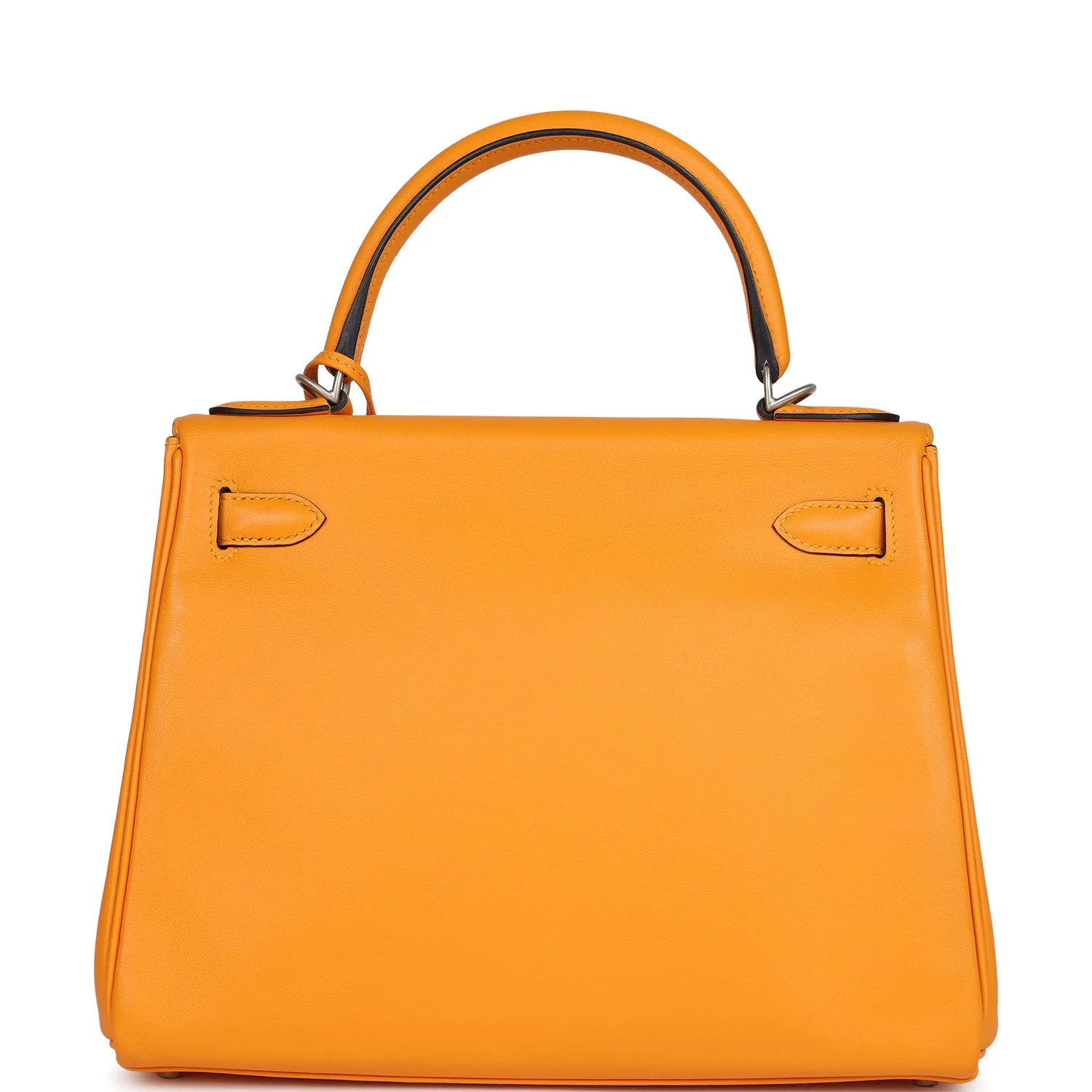 Hermes Special Order (HSS) Kelly Retourne 28 Jaune D'Or Swift Brushed Palladium Hardware