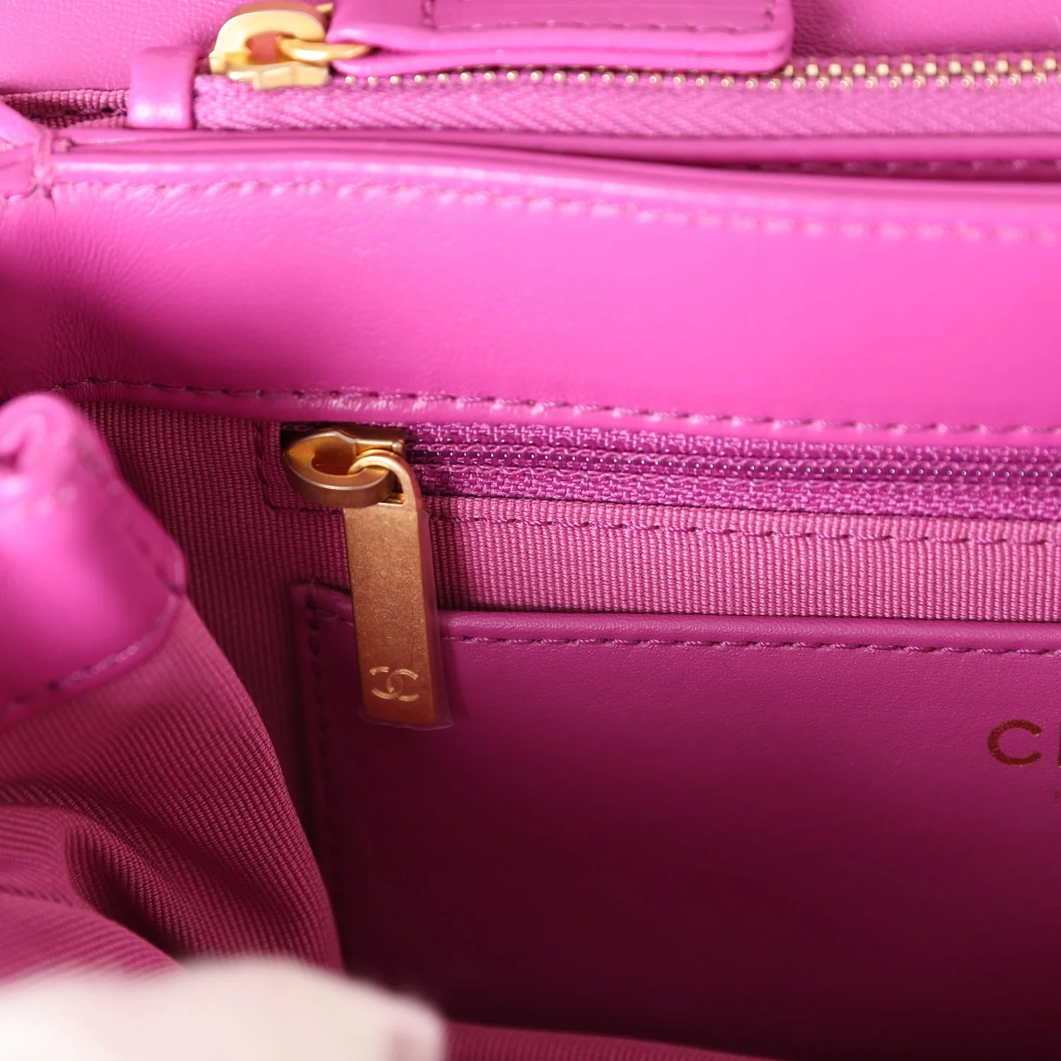 Chanel Small Crush Flap Bag Purple Shiny Aged Calfskin Brushed Gold Hardware