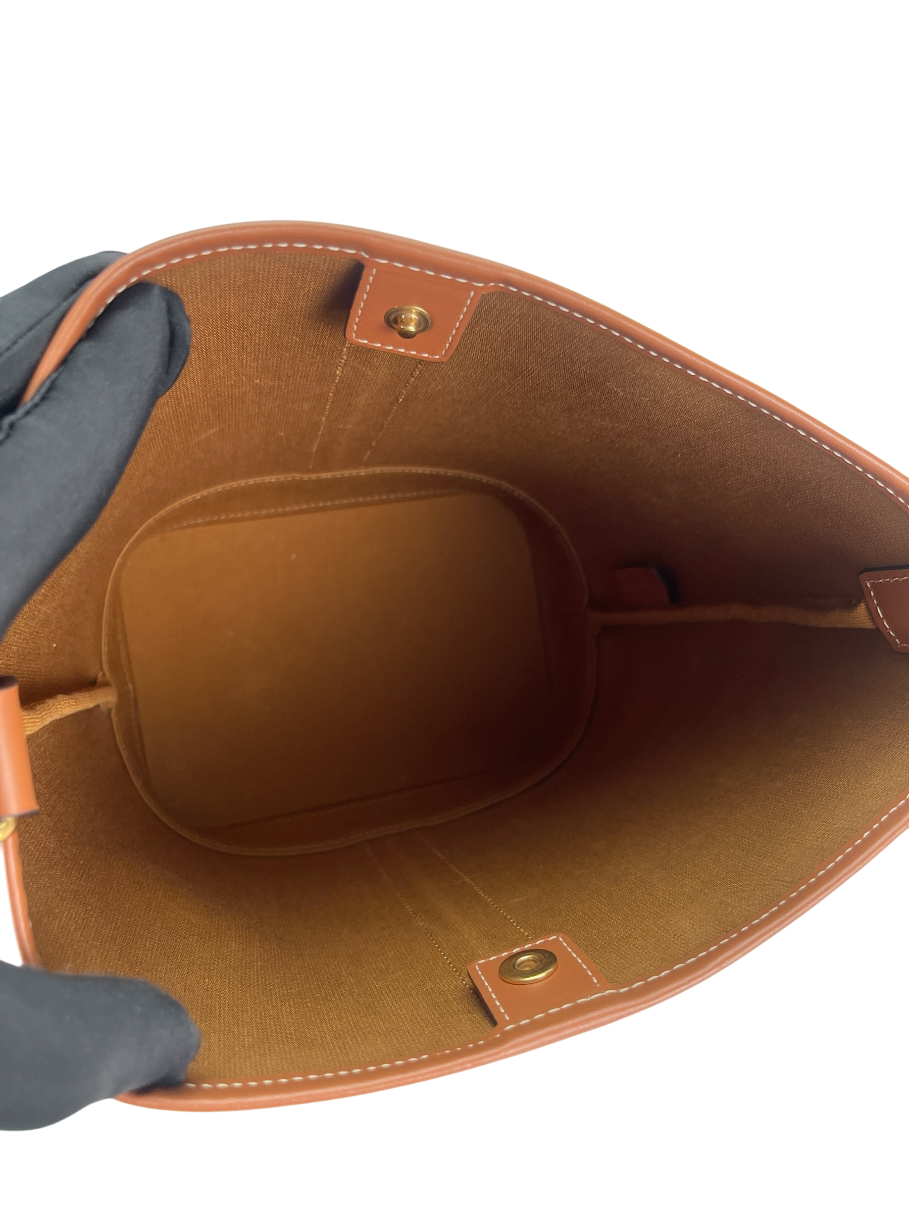 CELINE - Small Bucket Bag Brown Triomphe Canvas