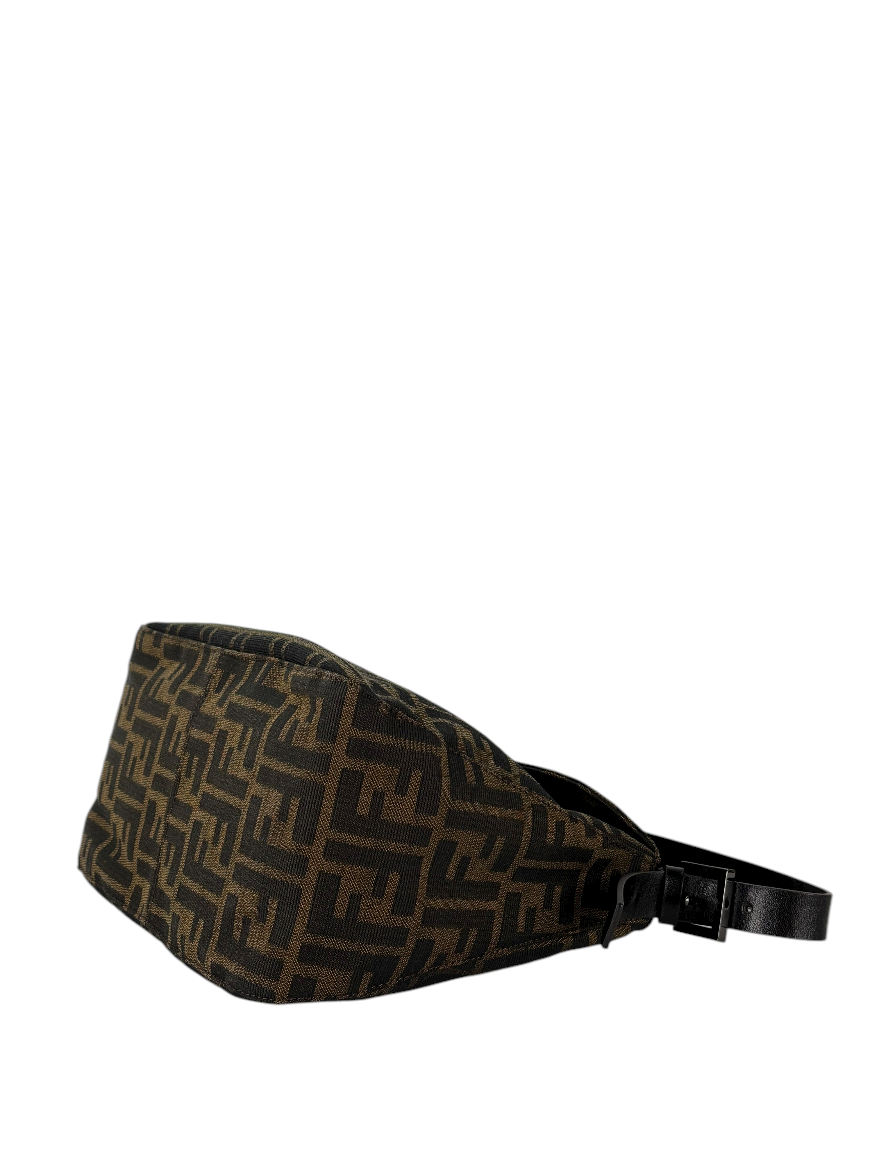 FENDI - Monogram Canvas Mamma Baguette Shoulder Bag Zucca Silver Hardware