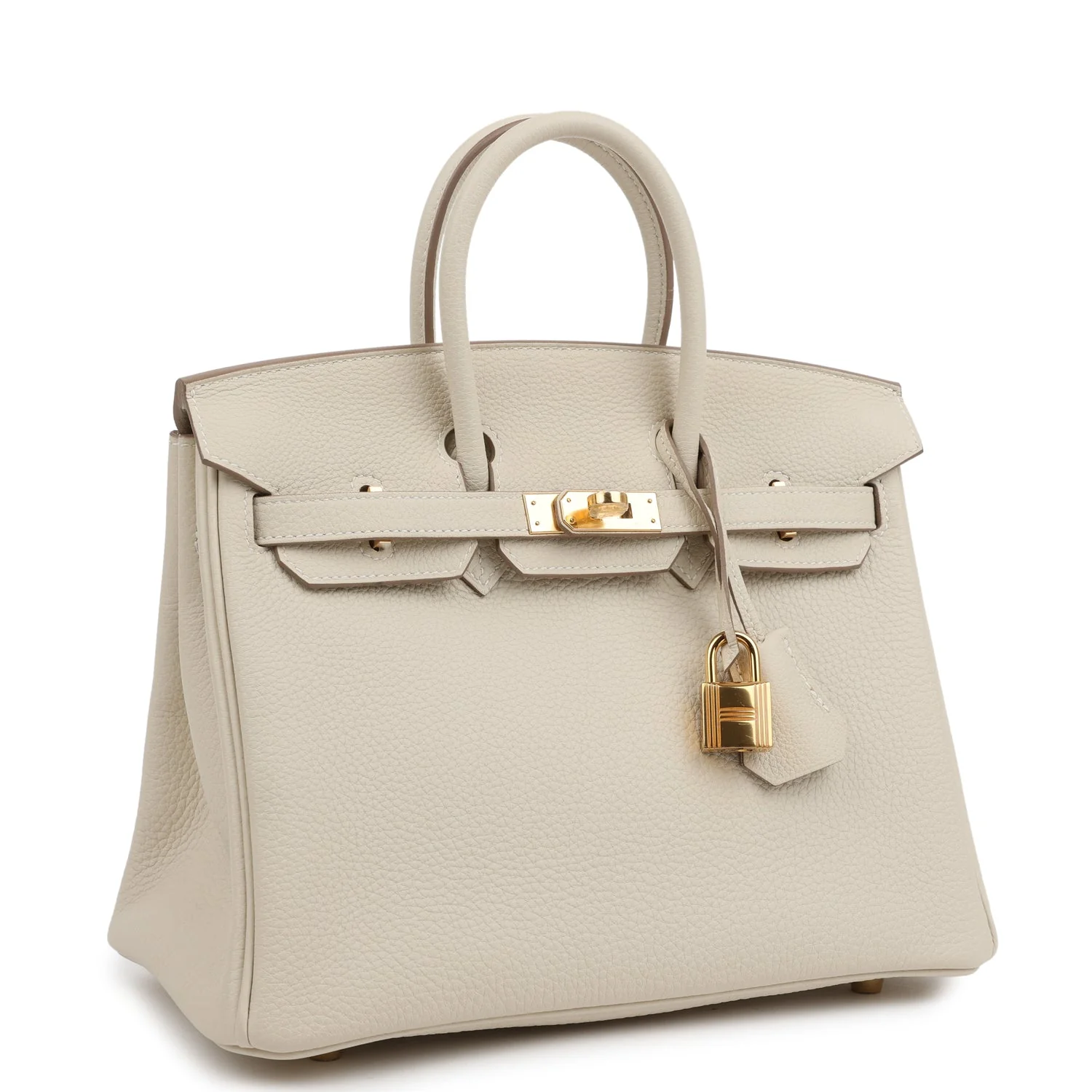 Hermes Birkin 25 Craie Togo Gold Hardware