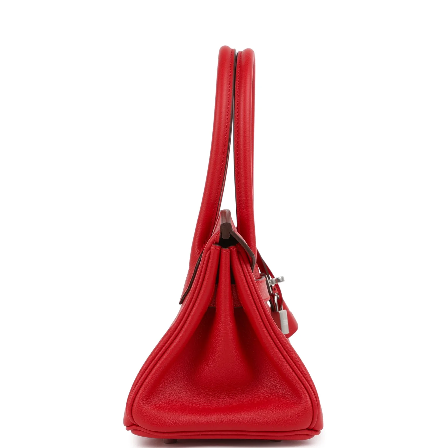 Hermes Shoulder Birkin Light 29 Rouge Radieux Evercolor Palladium Hardware