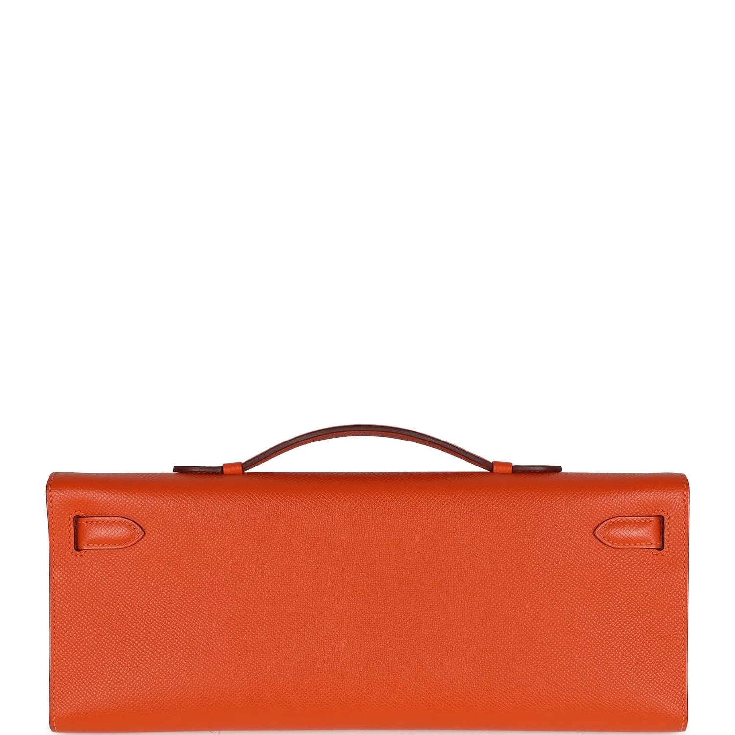 Pre-owned Hermes Kelly Cut Feu Epsom Palladium Hardware
