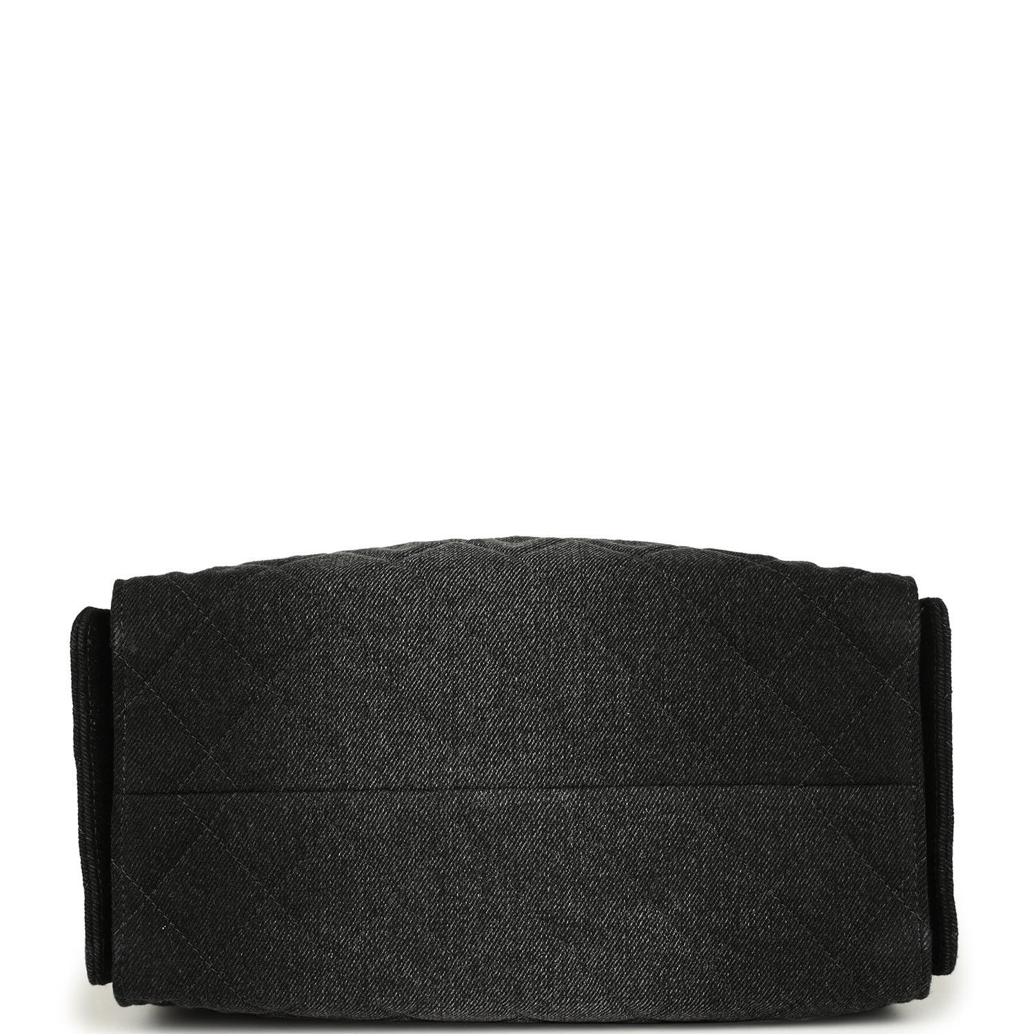 Chanel Small 25 Hobo Bag Black Washed Denim Antique Gold Hardware