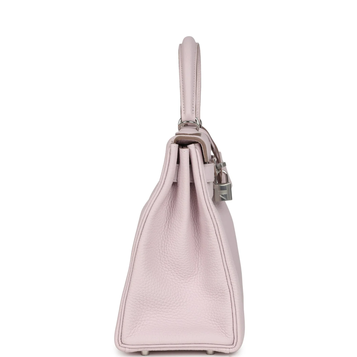 Hermes Kelly Retourne 28 Mauve Pale Clemence Palladium Hardware