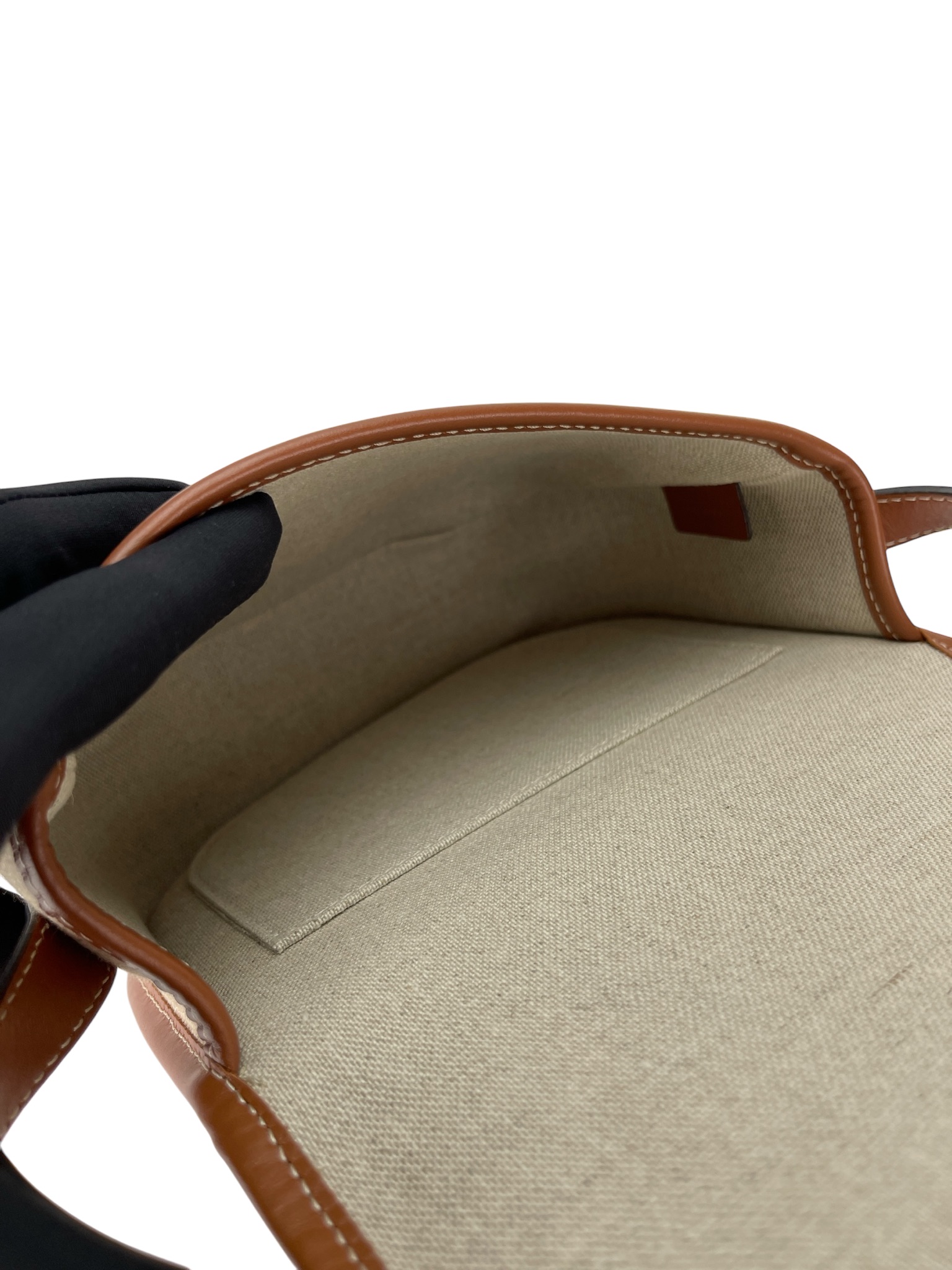 CELINE - Mini Besace Triomphe Shoulder Bag Beige