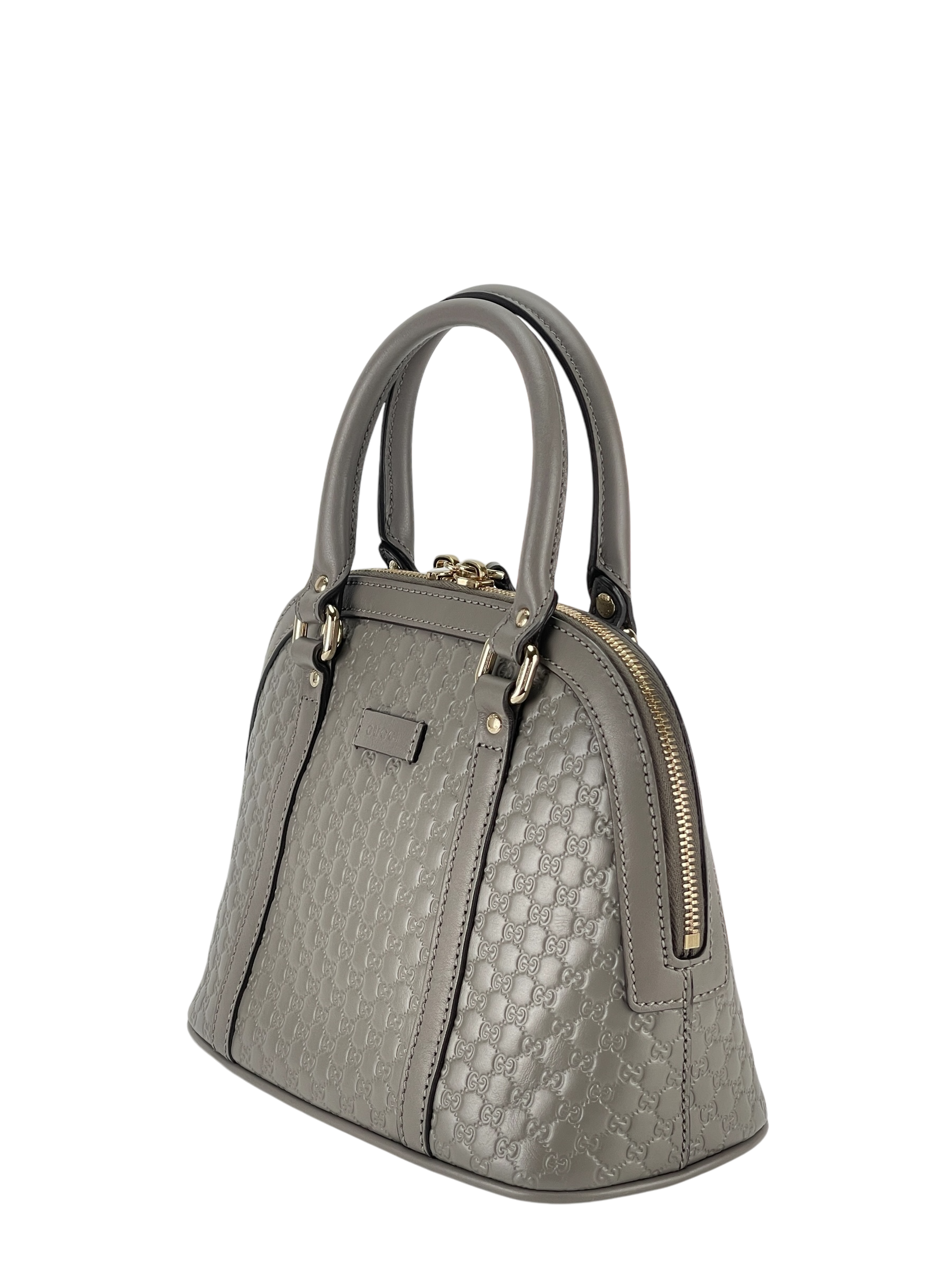 GUCCI - Grey GG 2way Micro Shima Shoulder bag