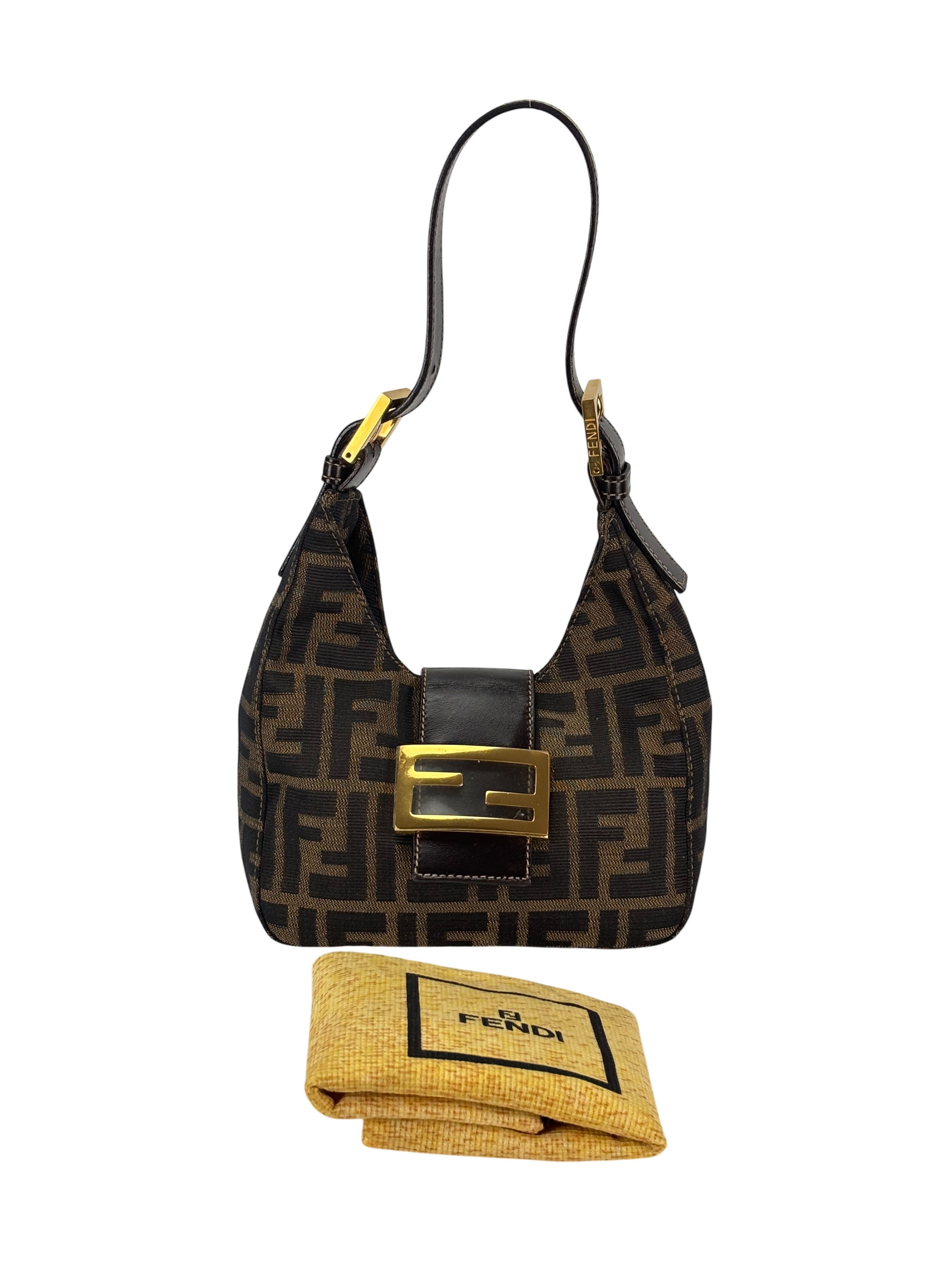 FENDI - Zucca Croissant Shoulder Bag