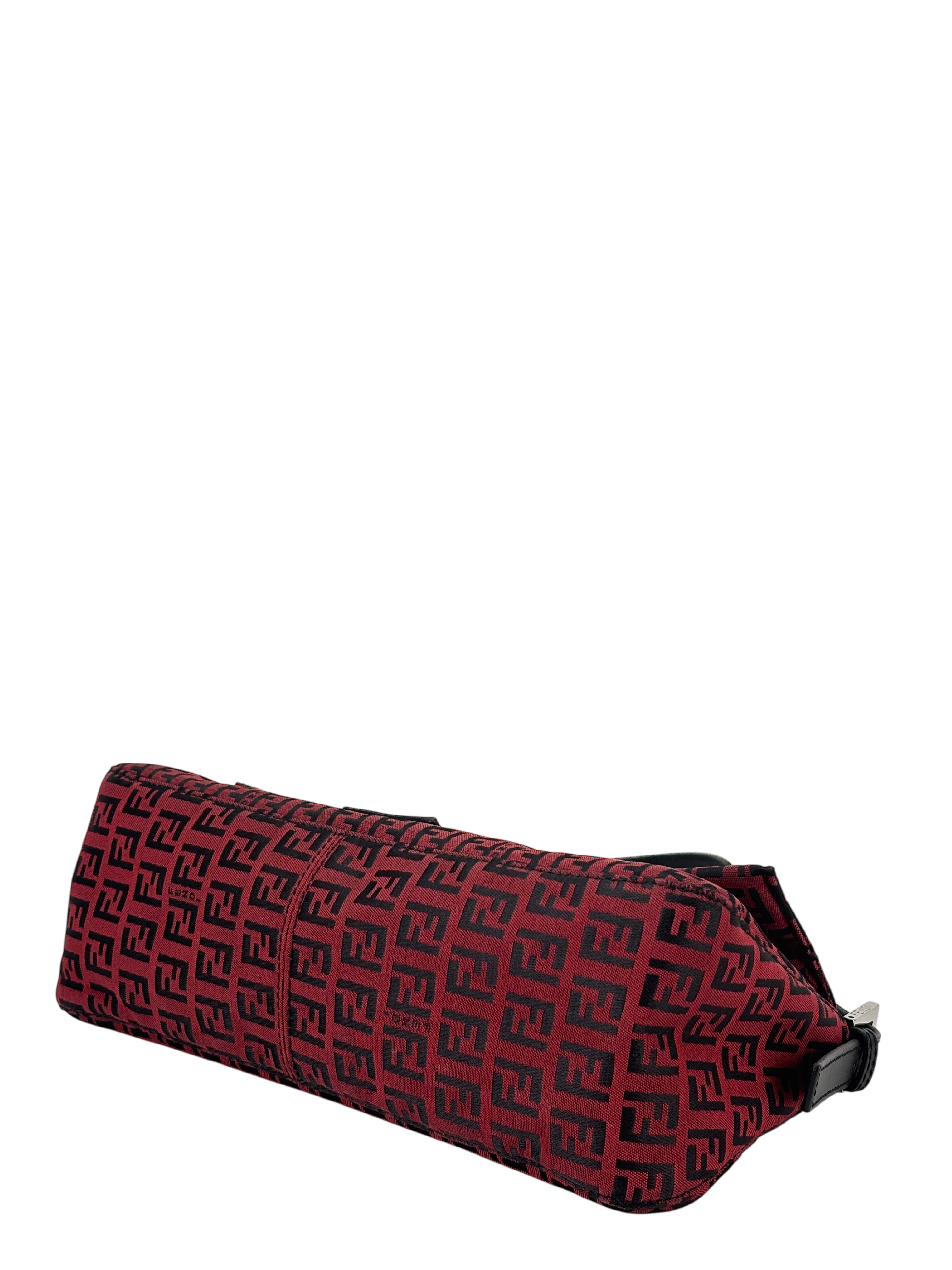 FENDI - Red Small Zucchino Baguette Bag