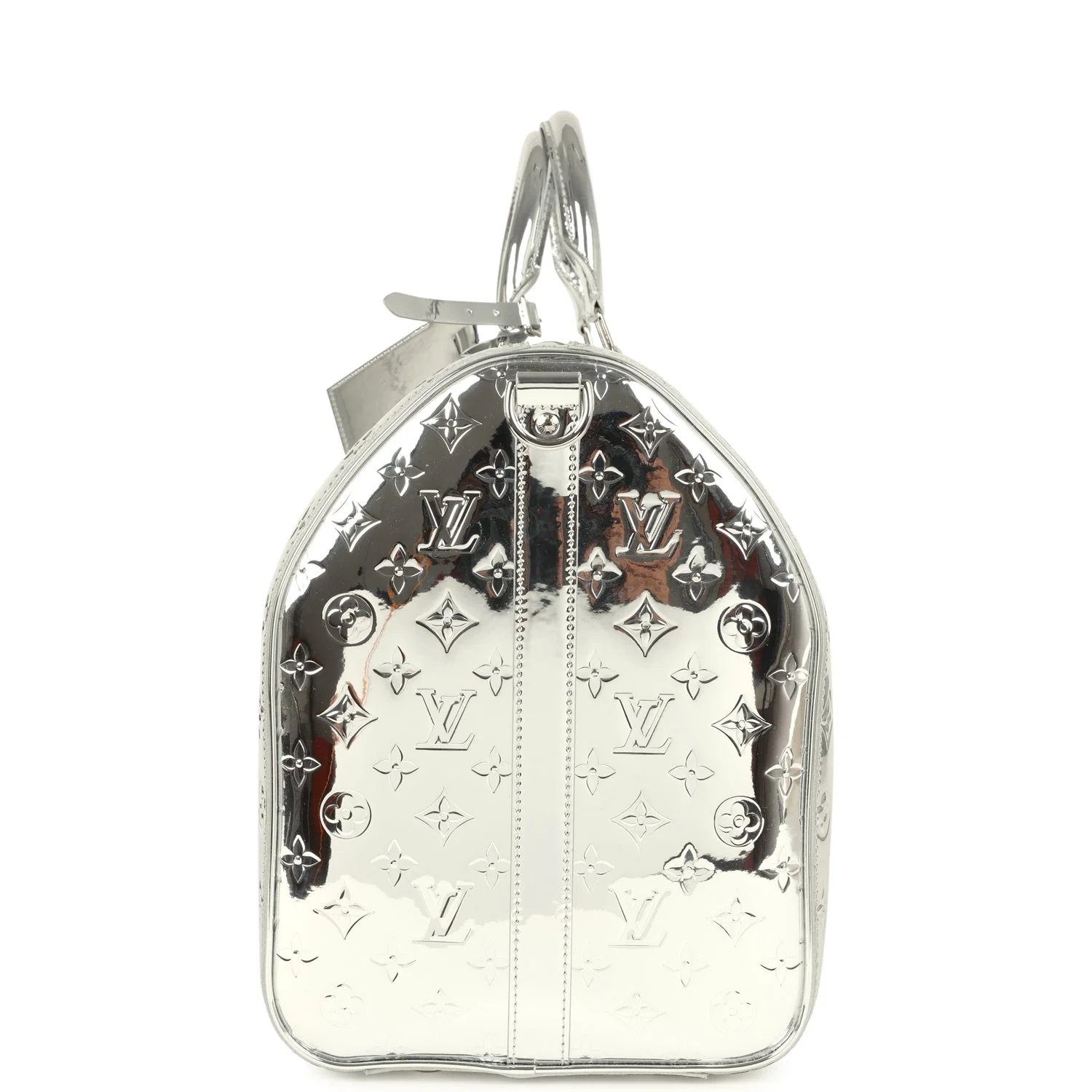 Louis Vuitton Keepall Bandouliere 50 Silver Monogram Miroir Silver Hardware